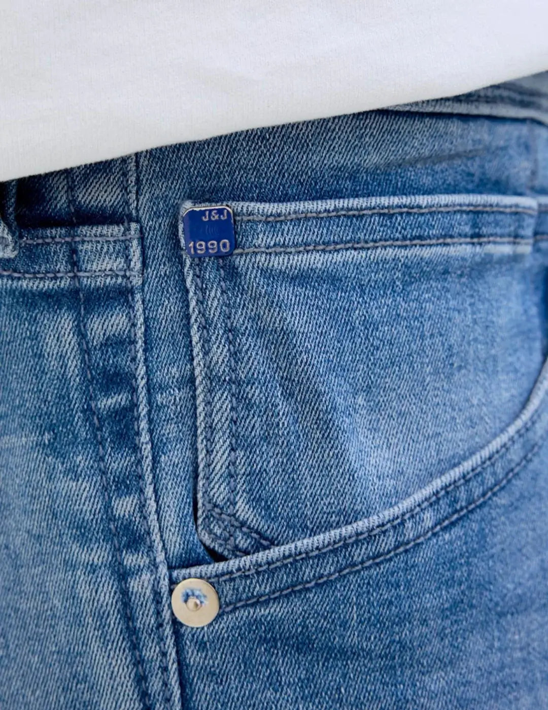 Vaqueros Cortos Jack&Jones Irick AM318 Azul | Bicos de Fío