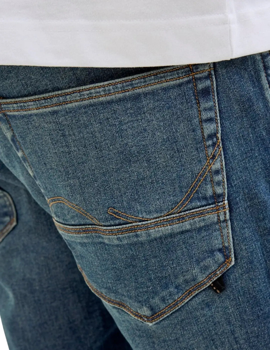 Vaqueros Cortos Jack&Jones Irick AM311 Azul Oscuro | Bicos de Fío