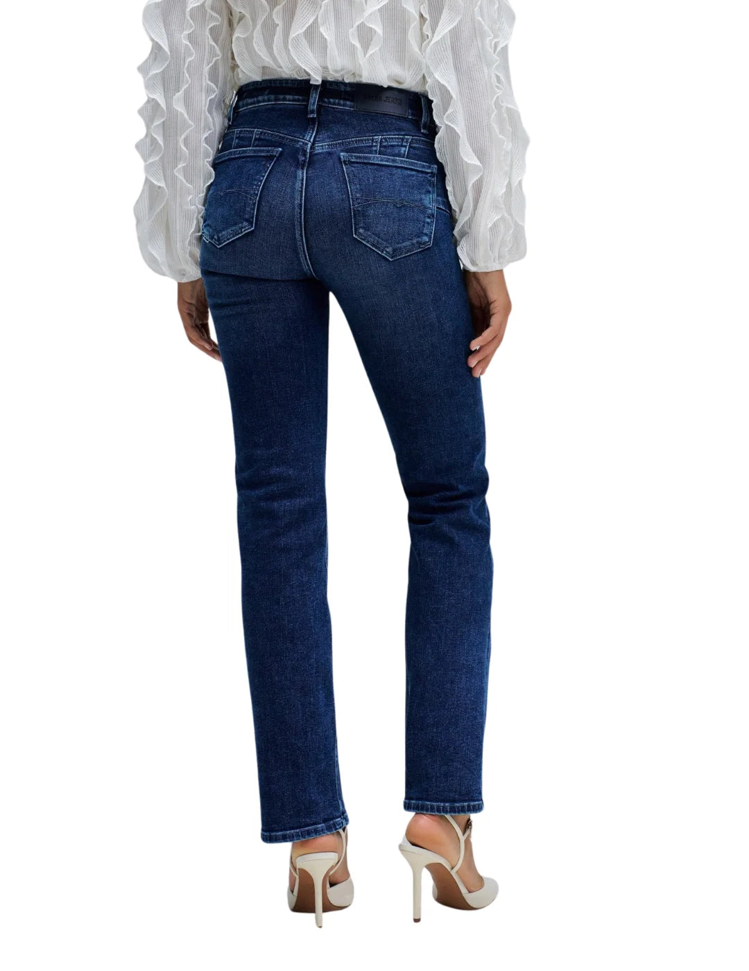 Vaqueros Destiny Push Up Straight Salsa Jeans Azul | Bicos de Fío