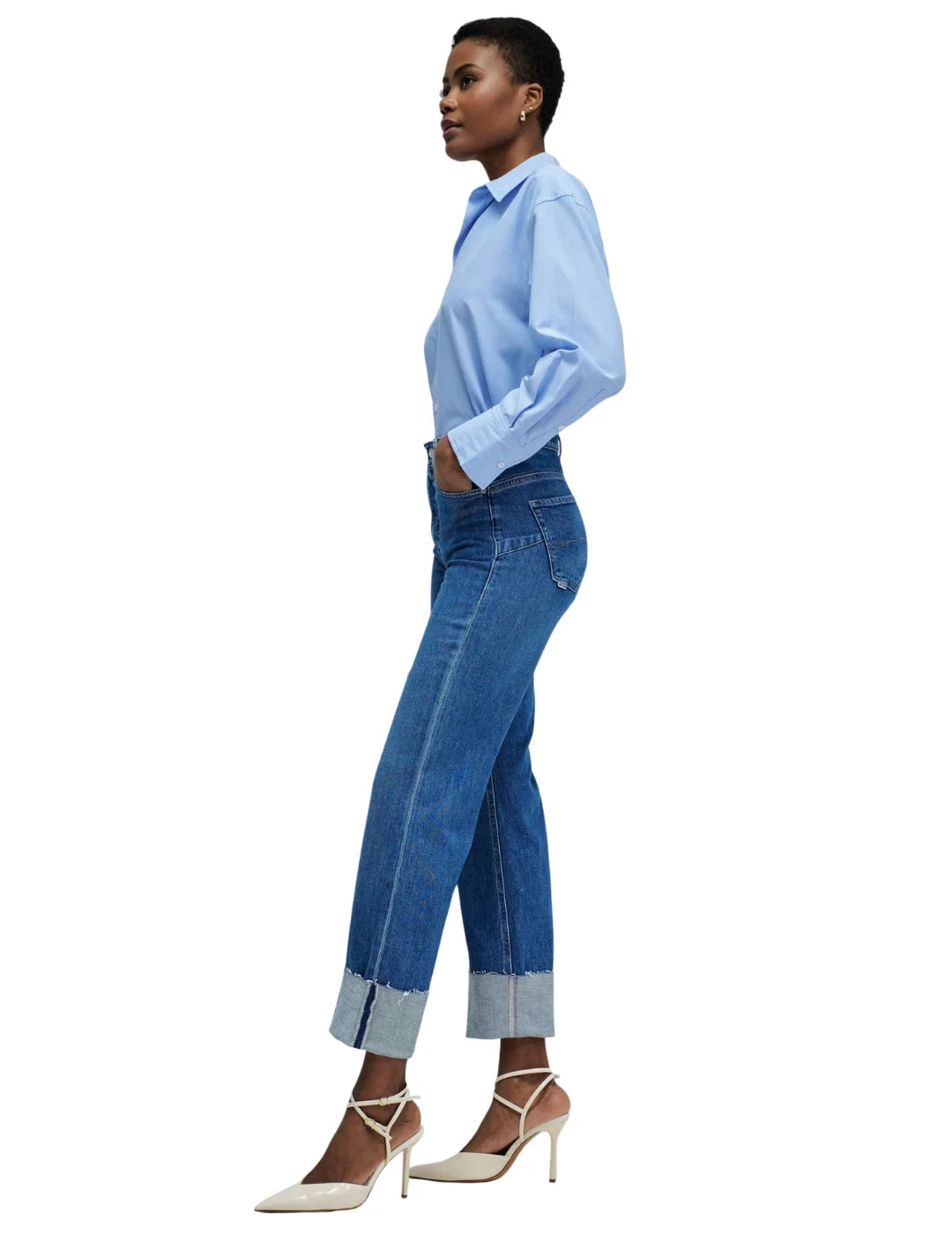 Vaqueros Faith Push In Straight Salsa Jeans Azul | Bicos de Fío
