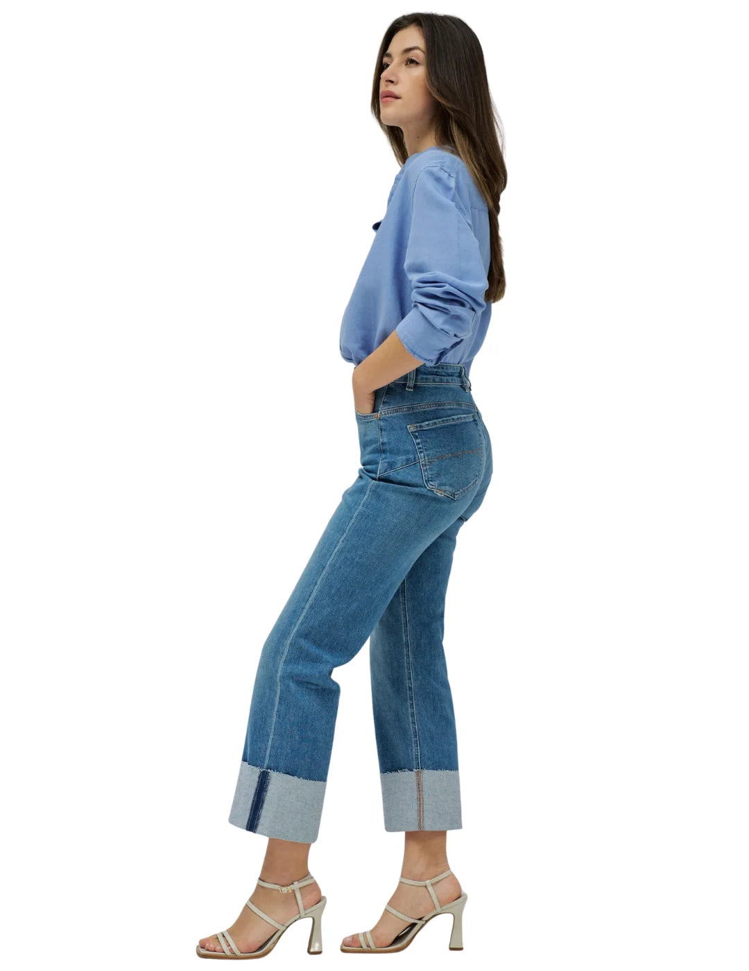 Vaqueros Faith Push In Straight Salsa Jeans Azul Medium | Bicos de Fío