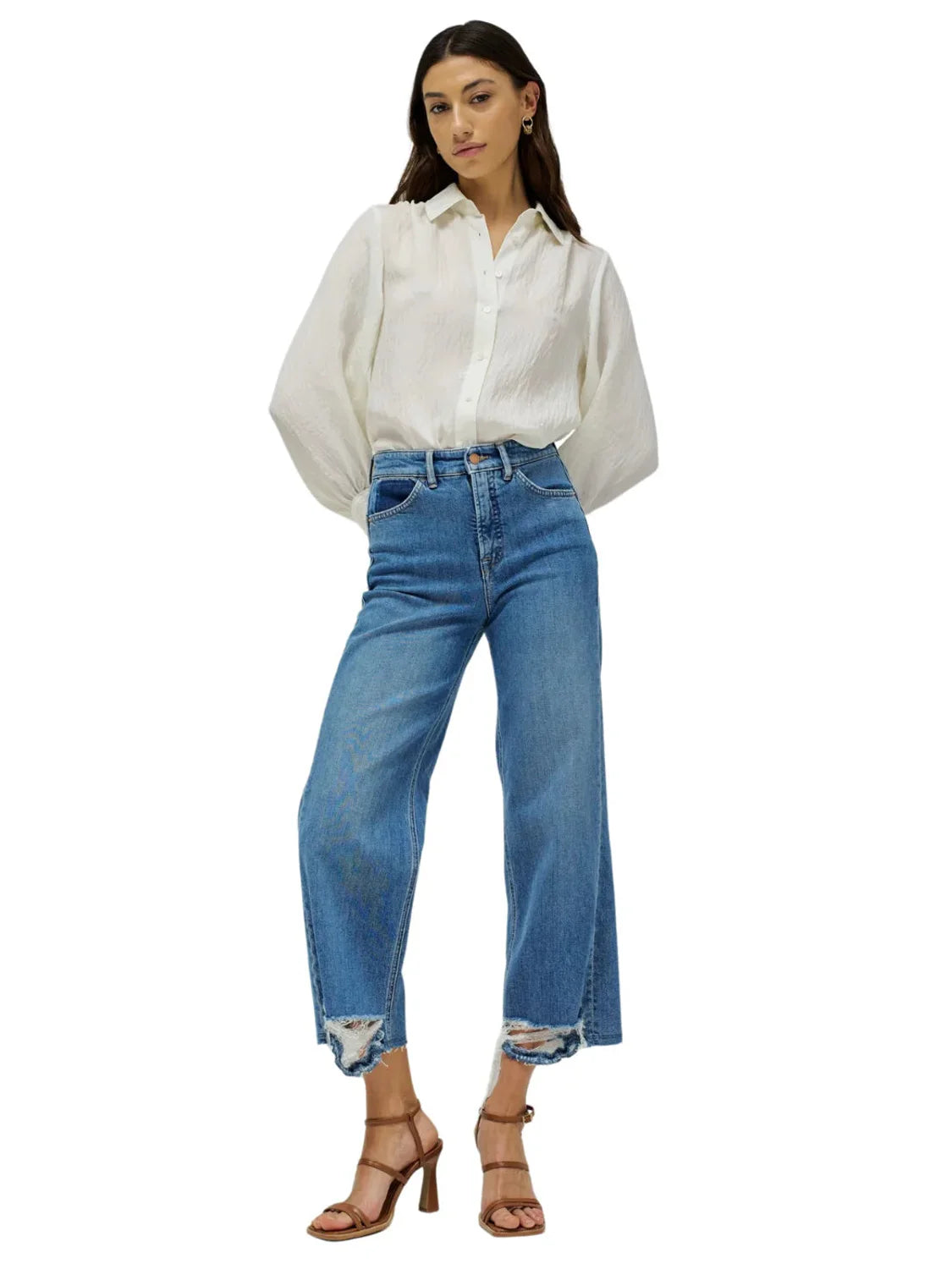 Vaqueros Faith Push In Straight Salsa Jeans Azul | Bicos de Fío