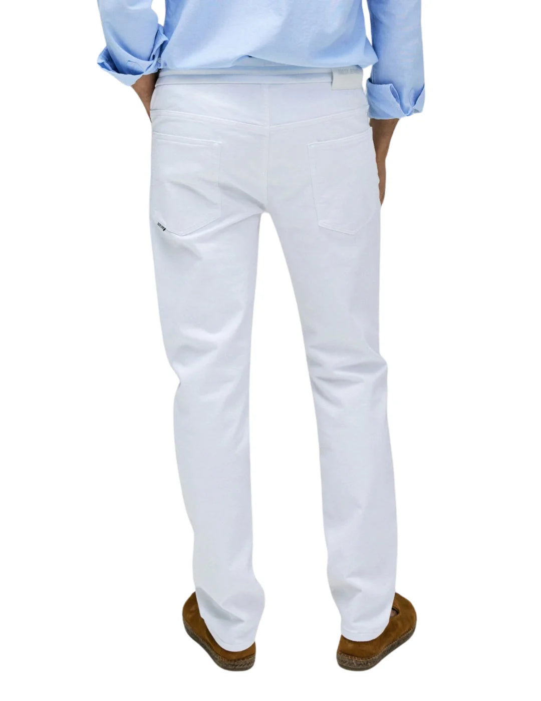 Vaqueros Jogger Salsa Jeans S-Activ Blanco | Bicos de Fío