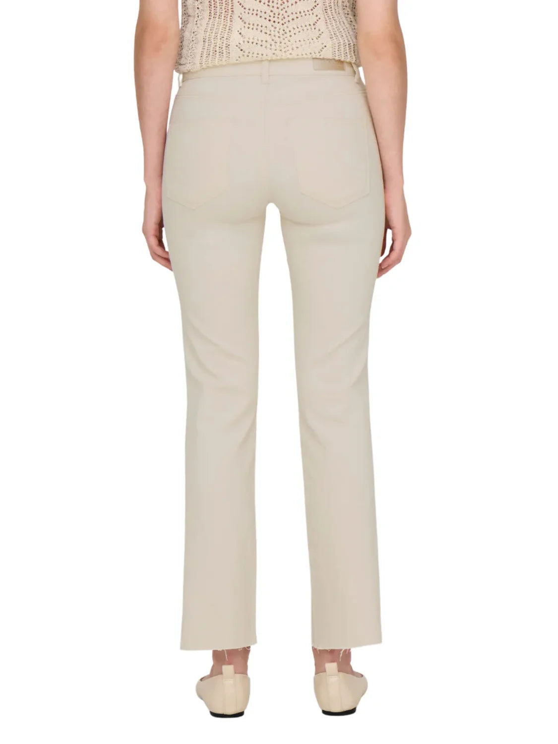 Vaqueros Flare ONLY Ann Kenya Beige | Bicos de Fío