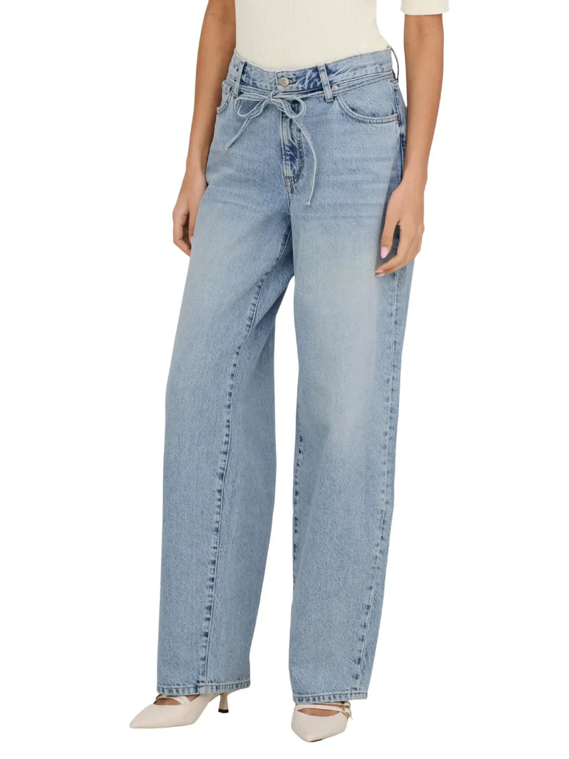 Vaqueros Straight ONLY Gianna DOT450 Azul | Bicos de Fío