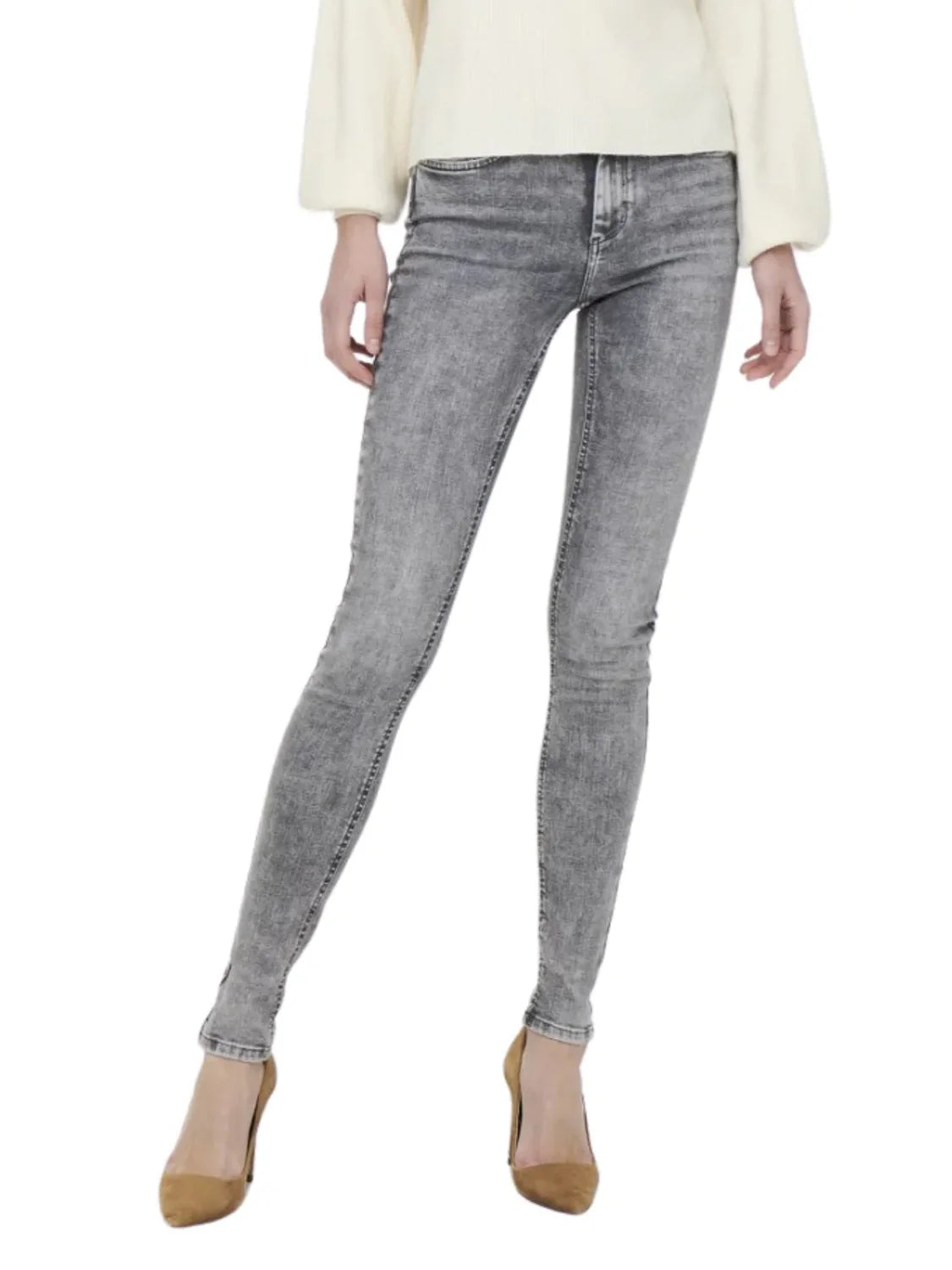 Vaqueros Only Onlblush TAI918 Gris | Bicos de Fío