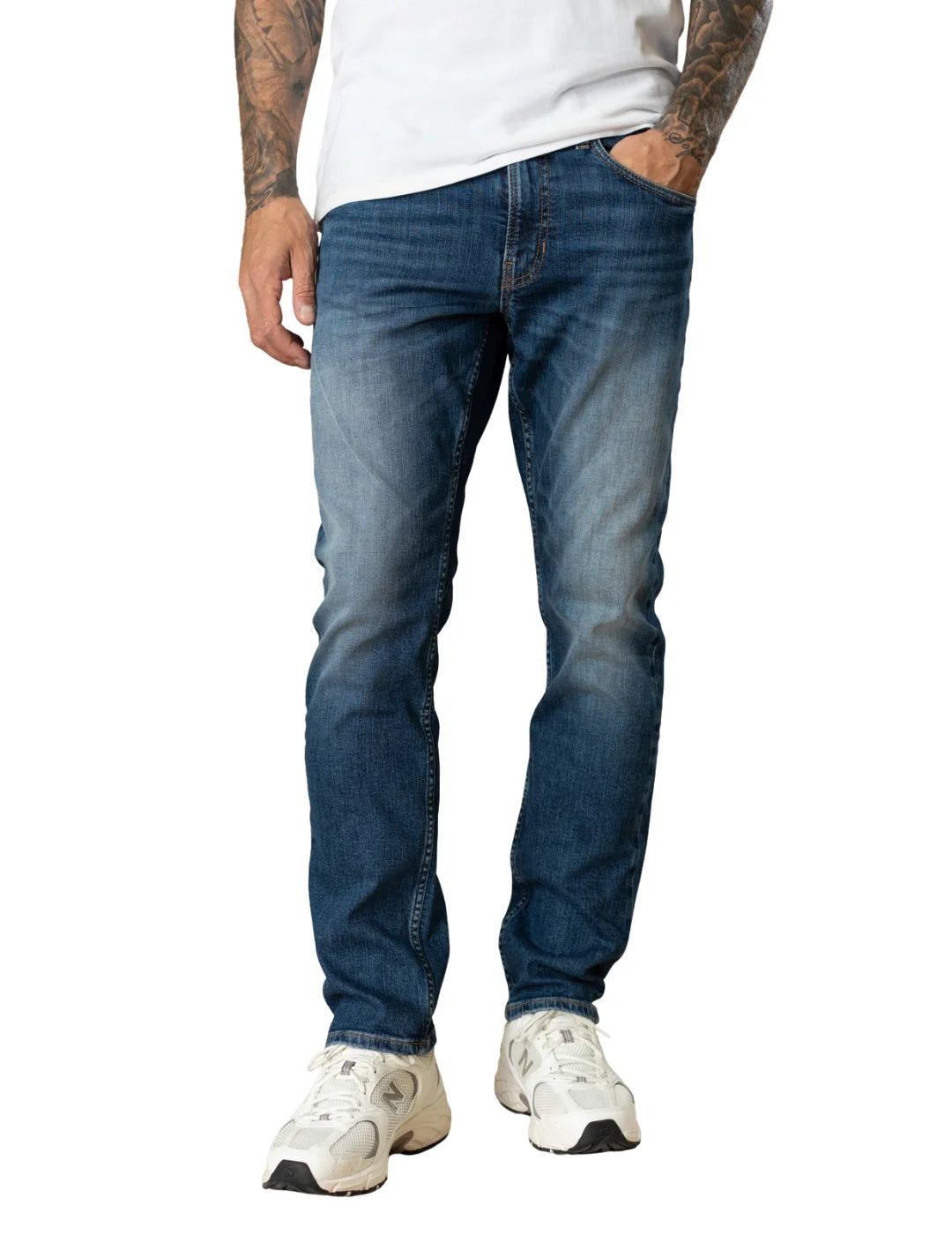 Vaqueros Petrol Industries Starling Worn Blue | Bicos de Fío