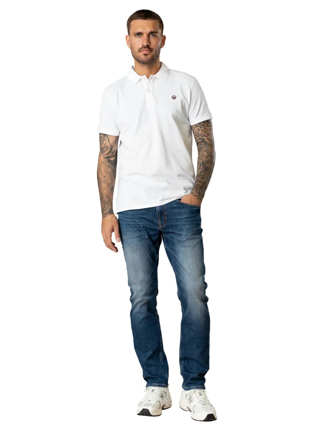 Vaqueros Petrol Industries Starling Worn Blue | Bicos de Fío