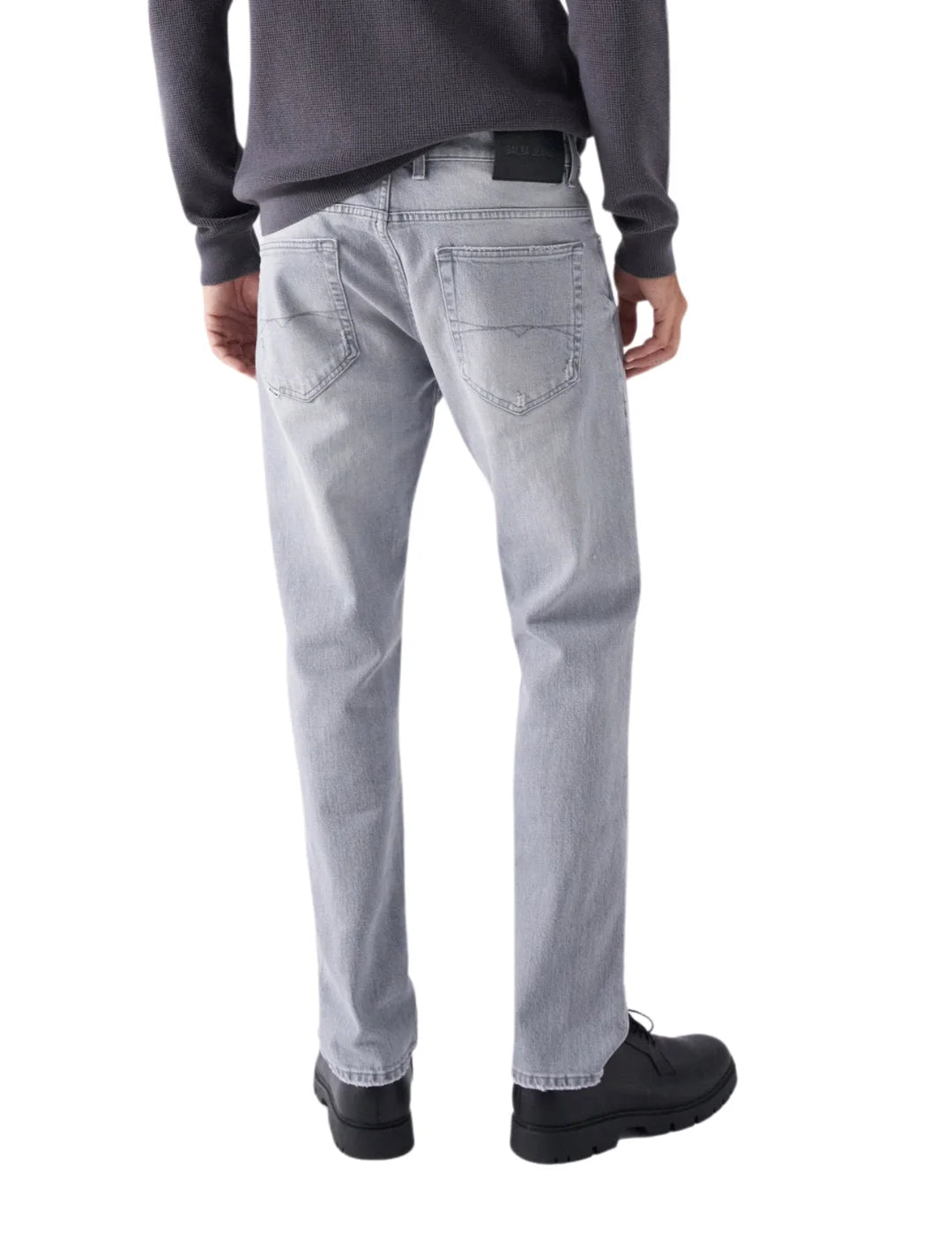 Vaqueros Regular Salsa Jeans Gris | Bicos de Fío
