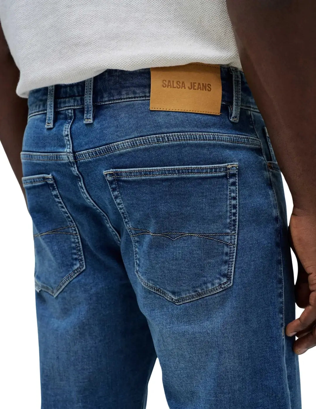 Vaqueros Slim S-Activ Salsa Jeans Azul Medium Light | Bicos de Fío