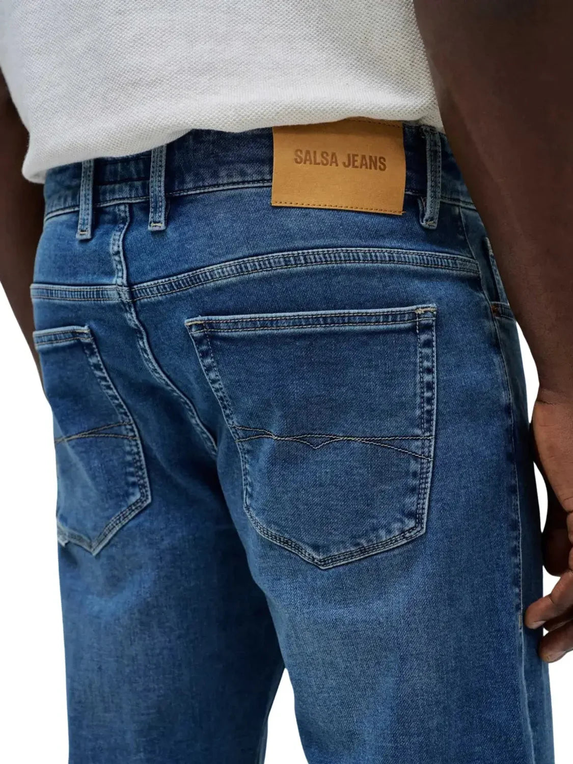Vaqueros Slim S-Activ Salsa Jeans Azul Medium Light | Bicos de Fío