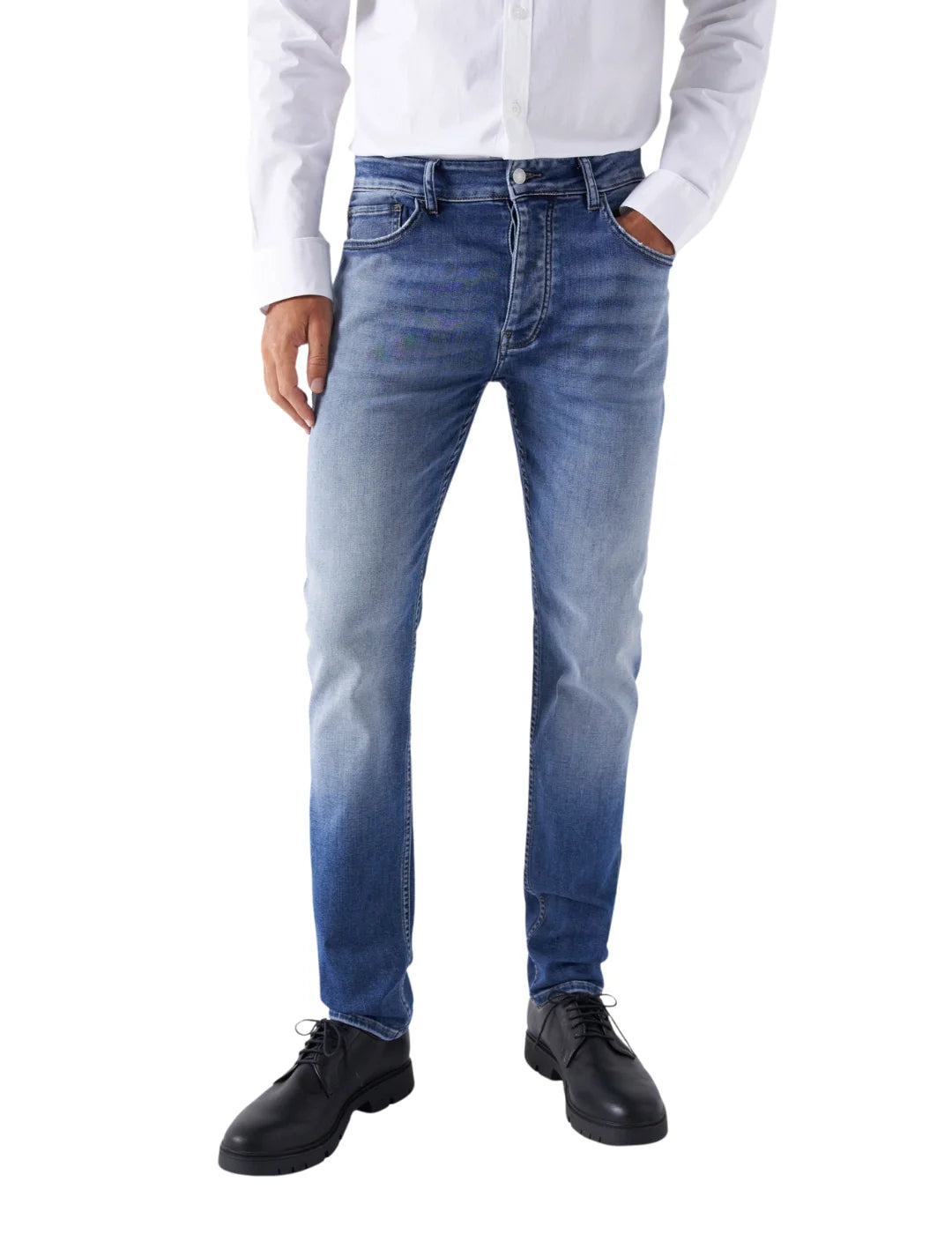 Vaqueros Regular S-Activ Salsa Jeans Azul | Bicos de Fío