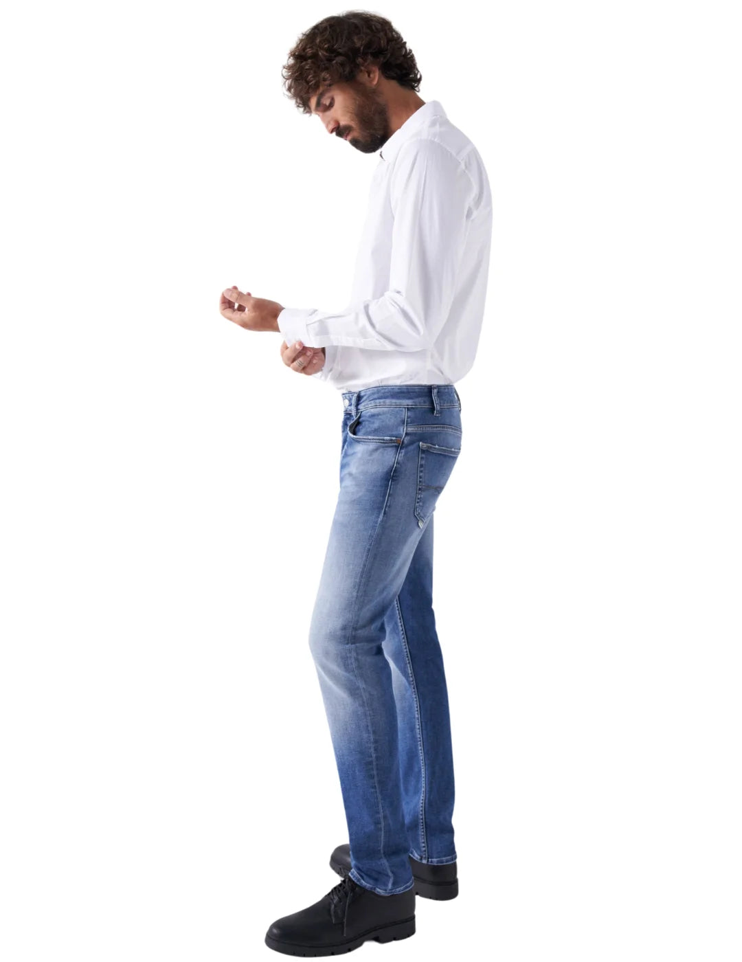 Vaqueros Regular S-Activ Salsa Jeans Azul | Bicos de Fío