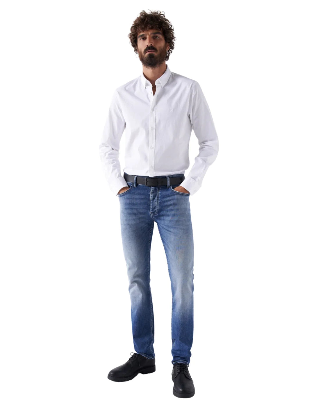 Vaqueros Regular S-Activ Salsa Jeans Azul | Bicos de Fío