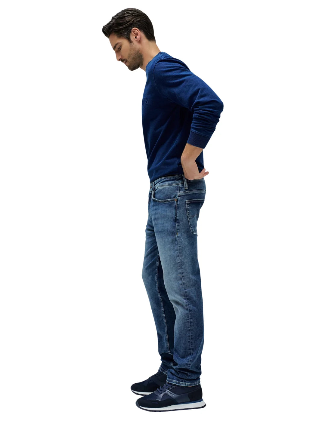 Vaqueros Regular Salsa Jeans S-Activ Azul Oscuro | Bicos de Fío