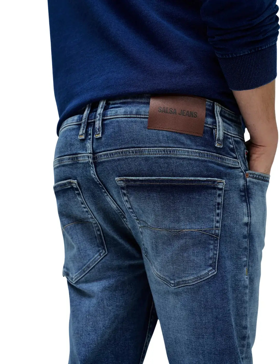 Vaqueros Regular Salsa Jeans S-Activ Azul Oscuro | Bicos de Fío
