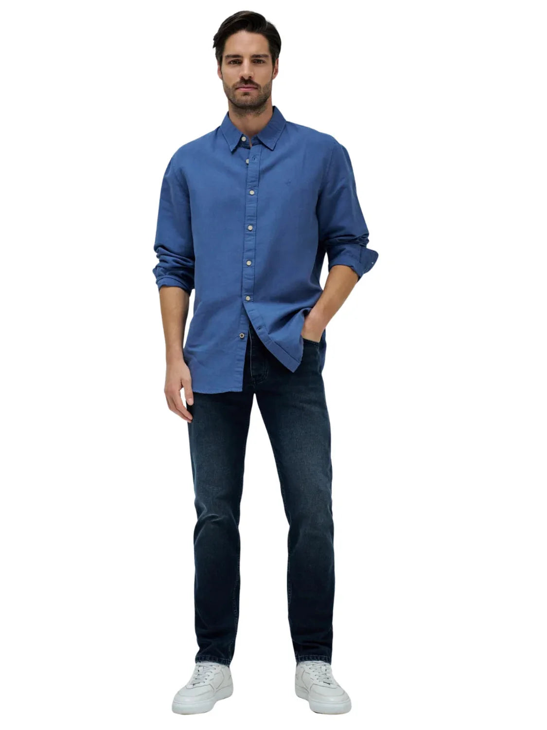 Vaqueros Regular Salsa Jeans S-Repel Azul Greencast | Bicos de Fío