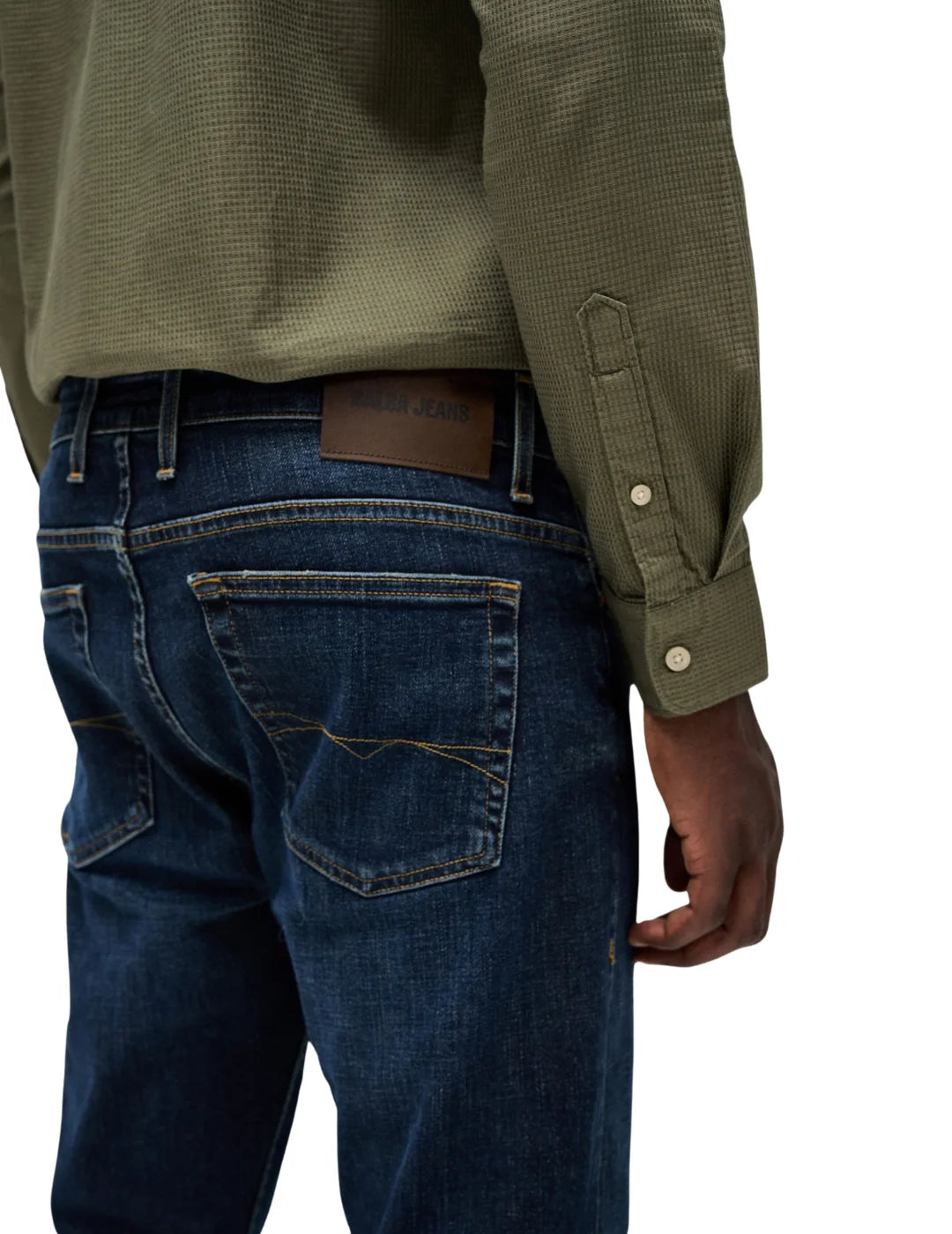 Vaqueros Salsa Jeans Slim Fit Greencast Azul | Bicos de Fío