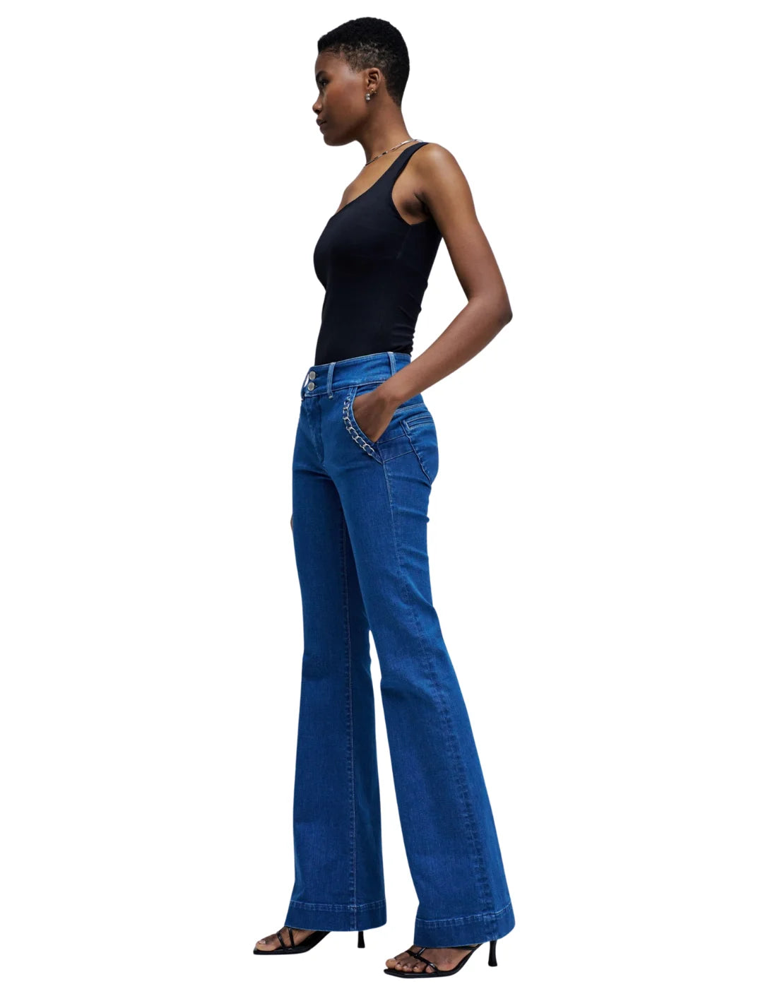 Vaqueros Secret Chino Push In Salsa Jeans Azul | Bicos de Fío