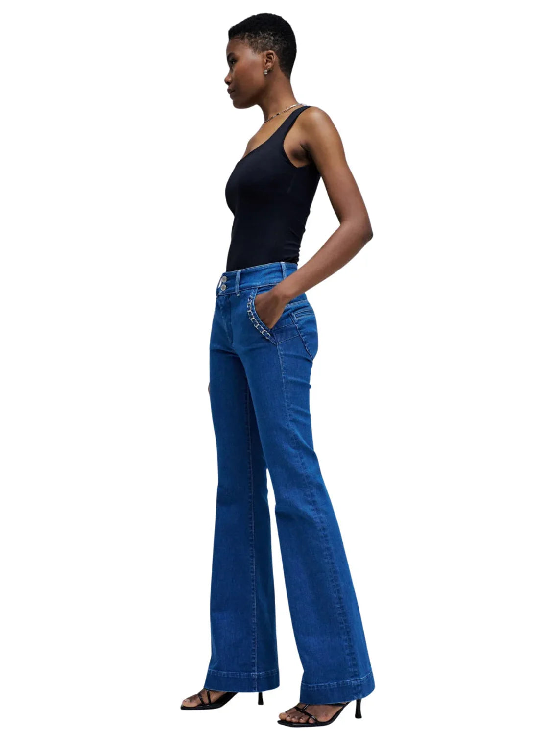 Vaqueros Secret Chino Push In Salsa Jeans Azul | Bicos de Fío