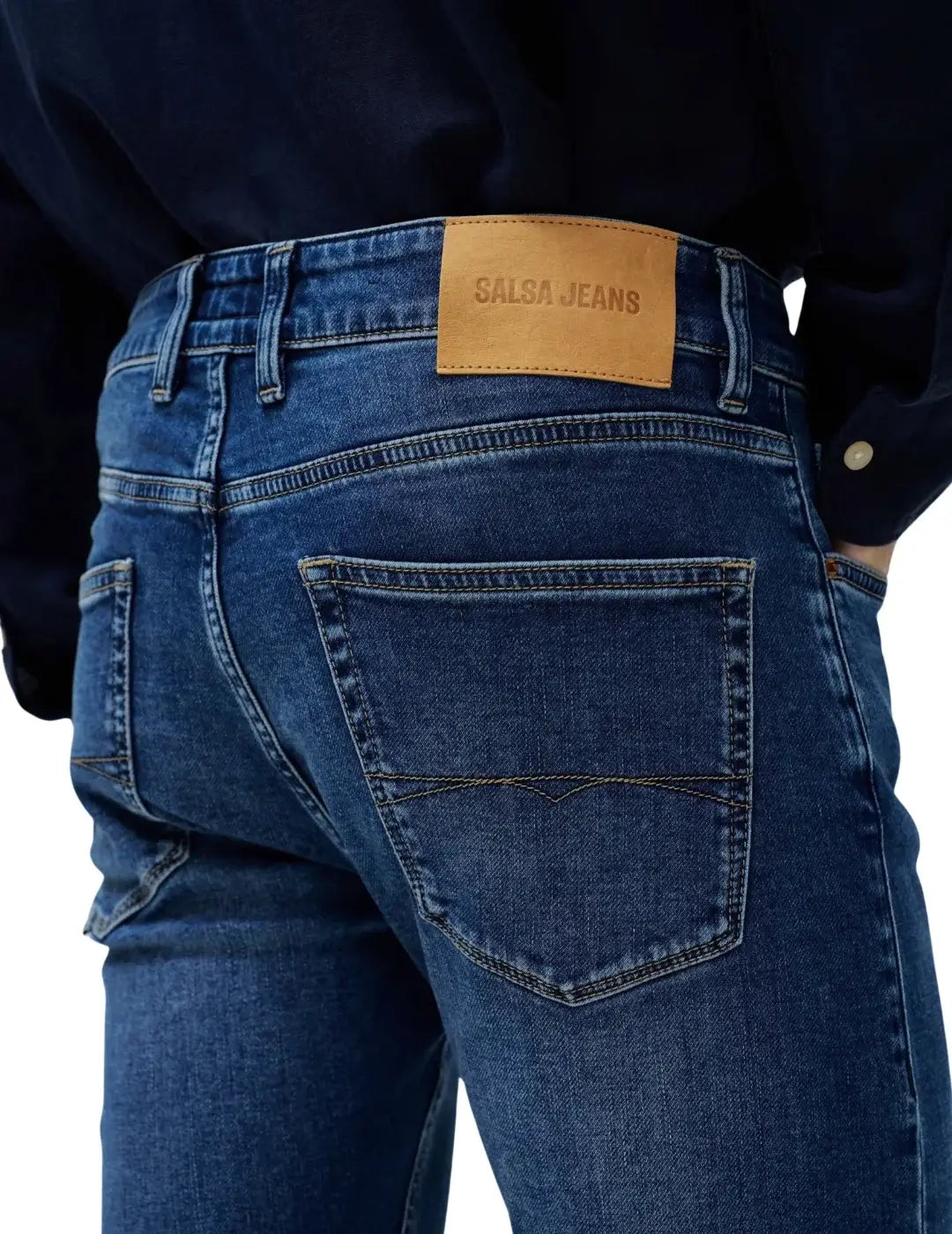 Vaqueros Skinny Salsa Jeans S-Activ Azul Oscuro | Bicos de Fío
