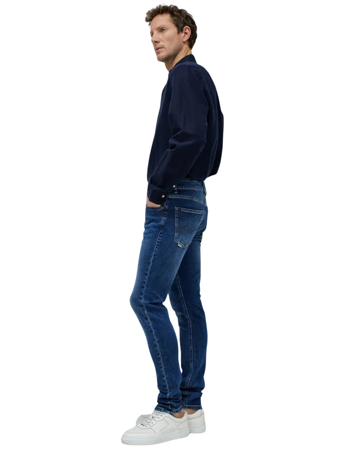 Vaqueros Skinny Salsa Jeans S-Activ Azul Oscuro | Bicos de Fío