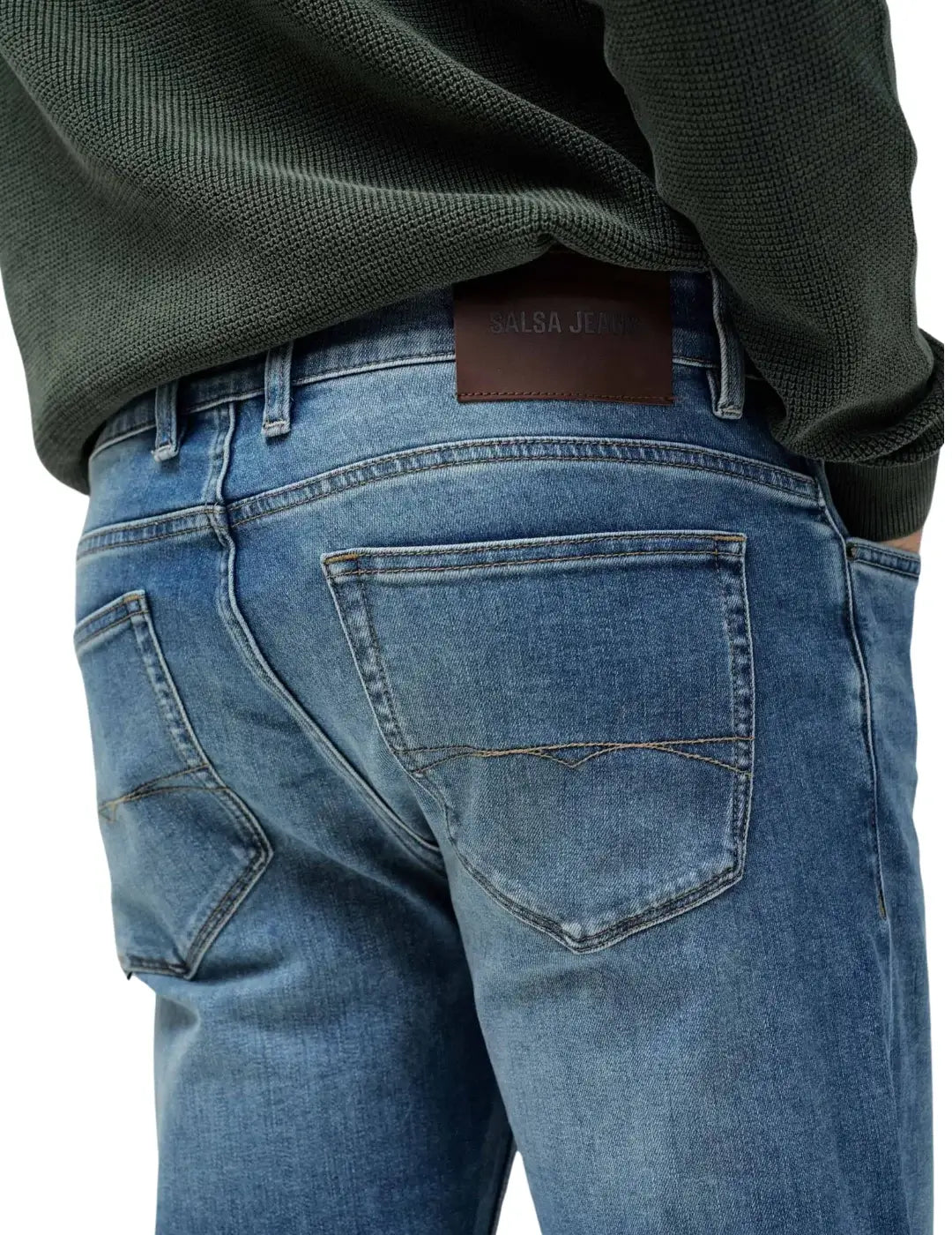 Vaqueros Slim Salsa Jeans Coolmax Azul | Bicos de Fío