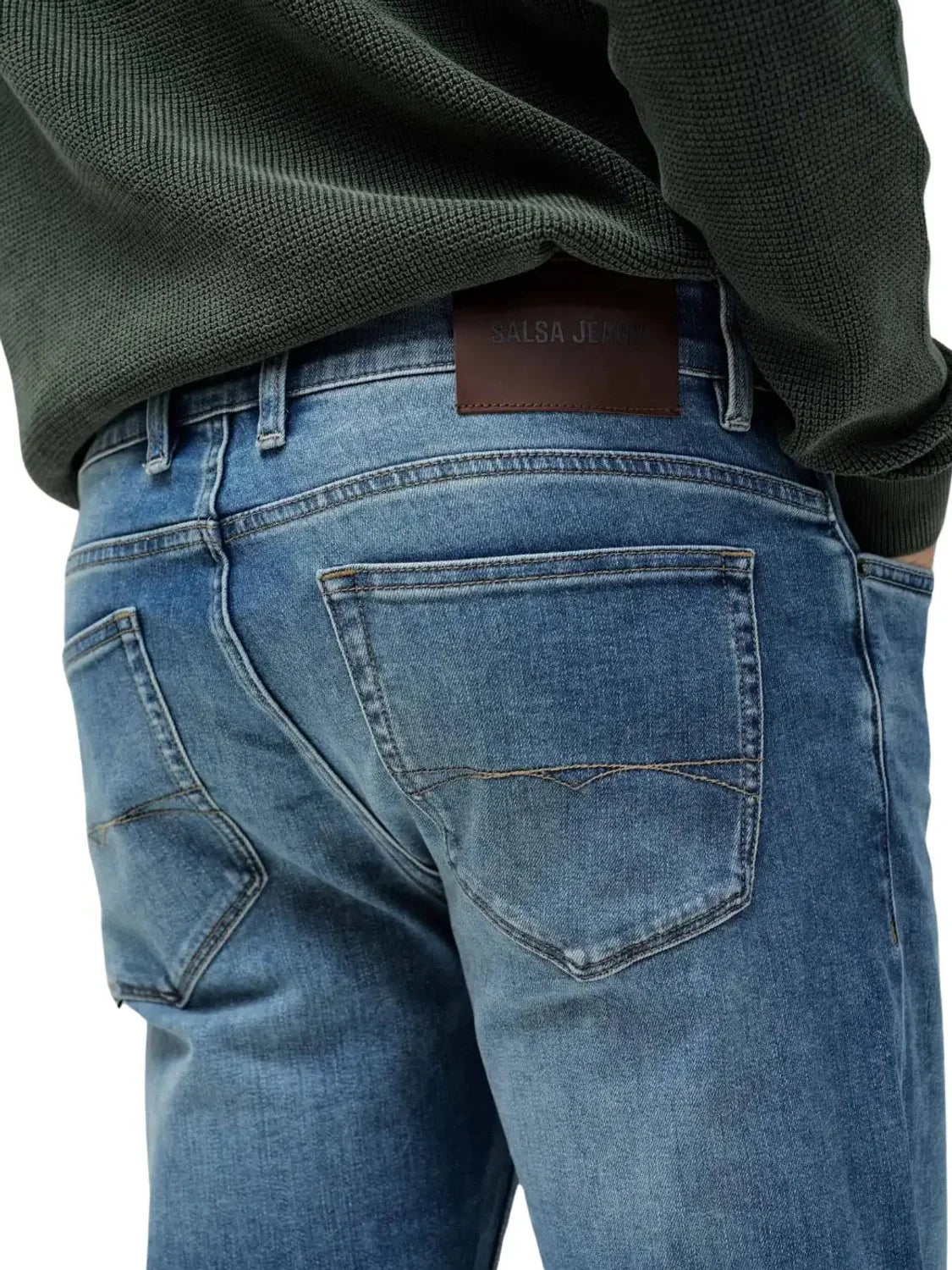 Vaqueros Slim Salsa Jeans Coolmax Azul | Bicos de Fío