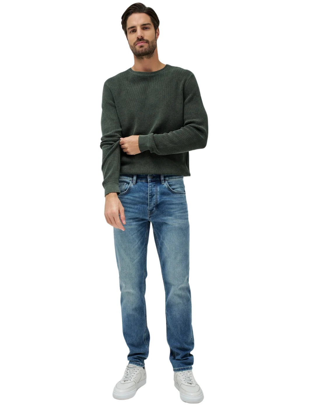 Vaqueros Slim Salsa Jeans Coolmax Azul | Bicos de Fío