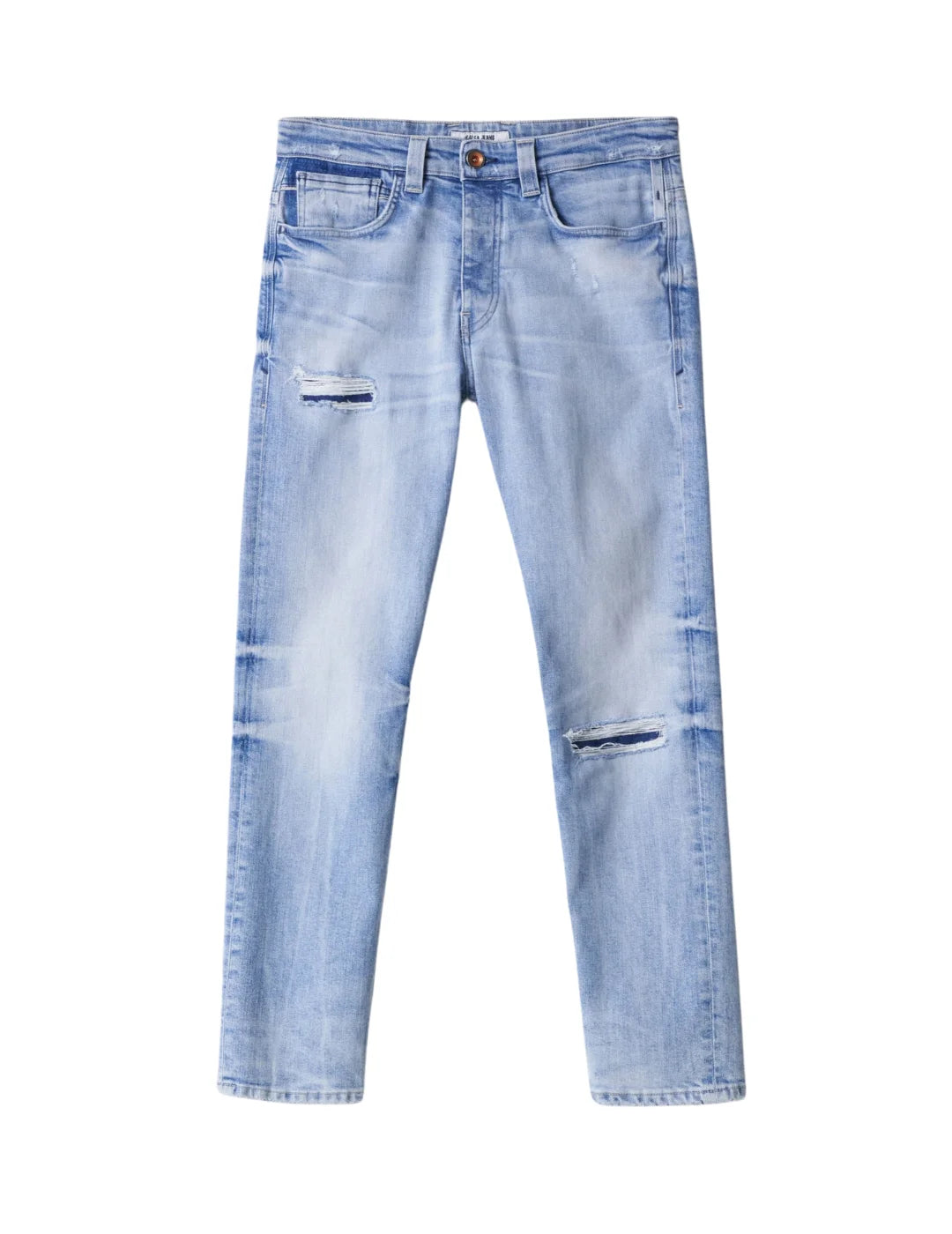 Vaqueros Slim Craft Series Salsa Jeans Azul | Bicos de Fío