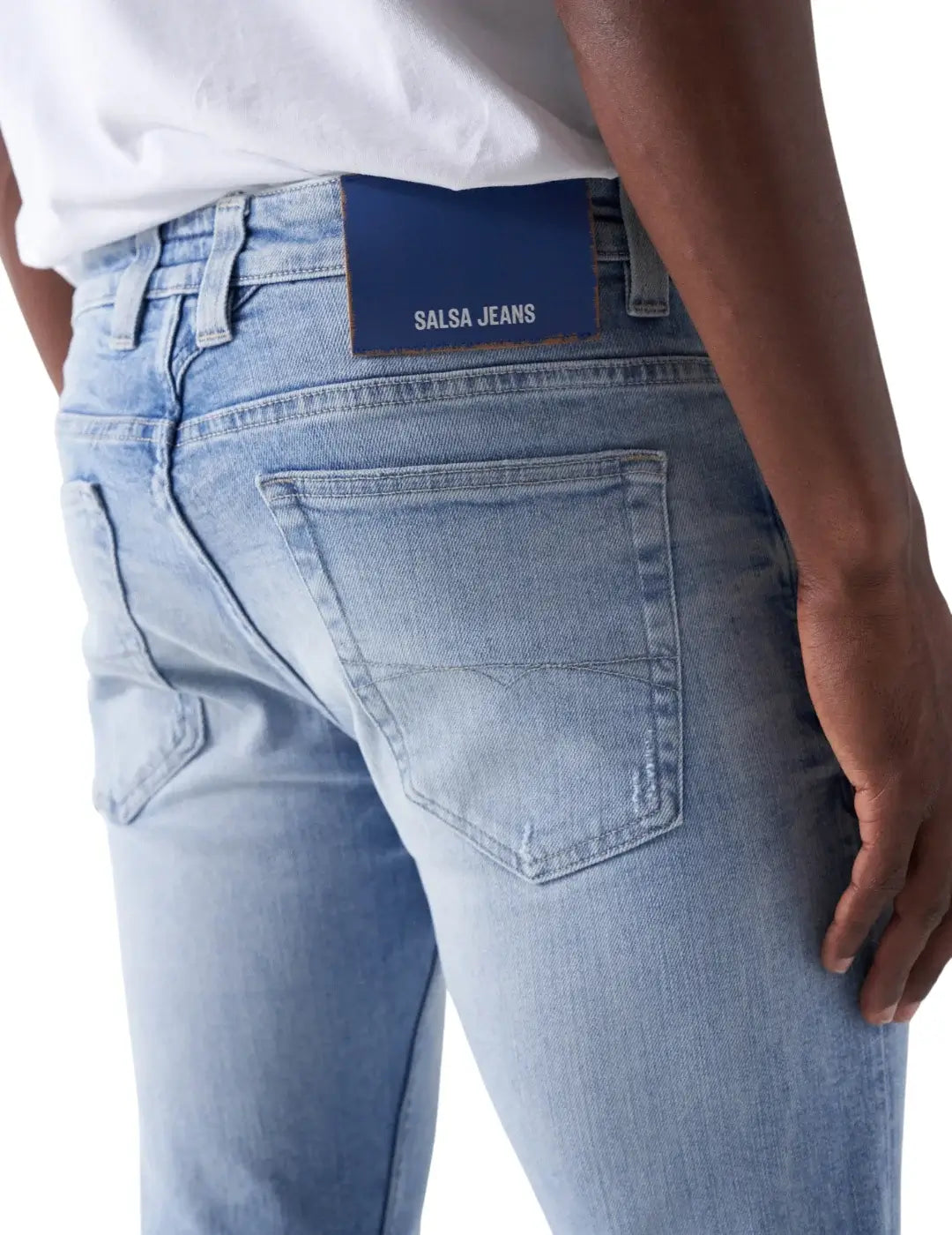 Vaqueros Slim Craft Series Salsa Jeans Azul | Bicos de Fío