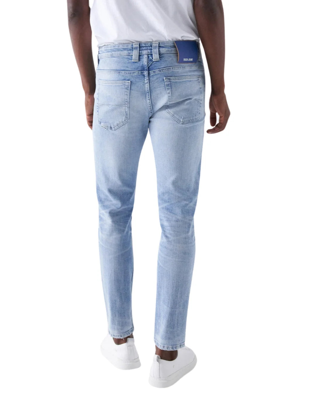 Vaqueros Slim Craft Series Salsa Jeans Azul | Bicos de Fío