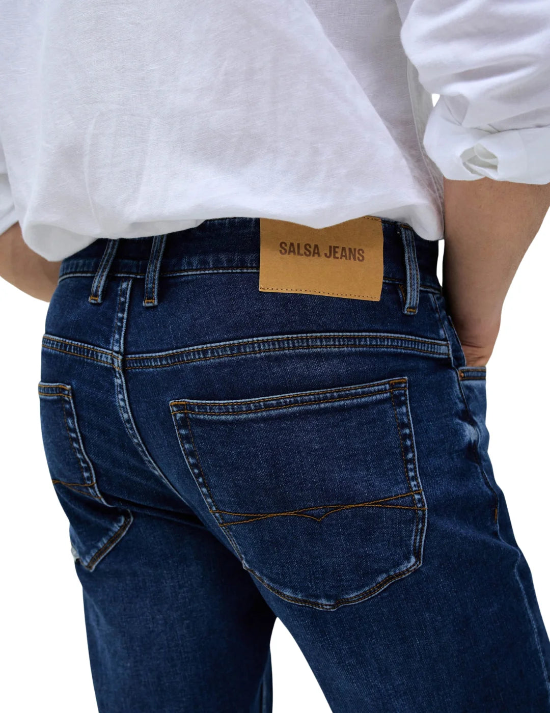 Vaqueros Slim Fit Salsa Jeans S-Activ Medium Wash | Bicos de Fío