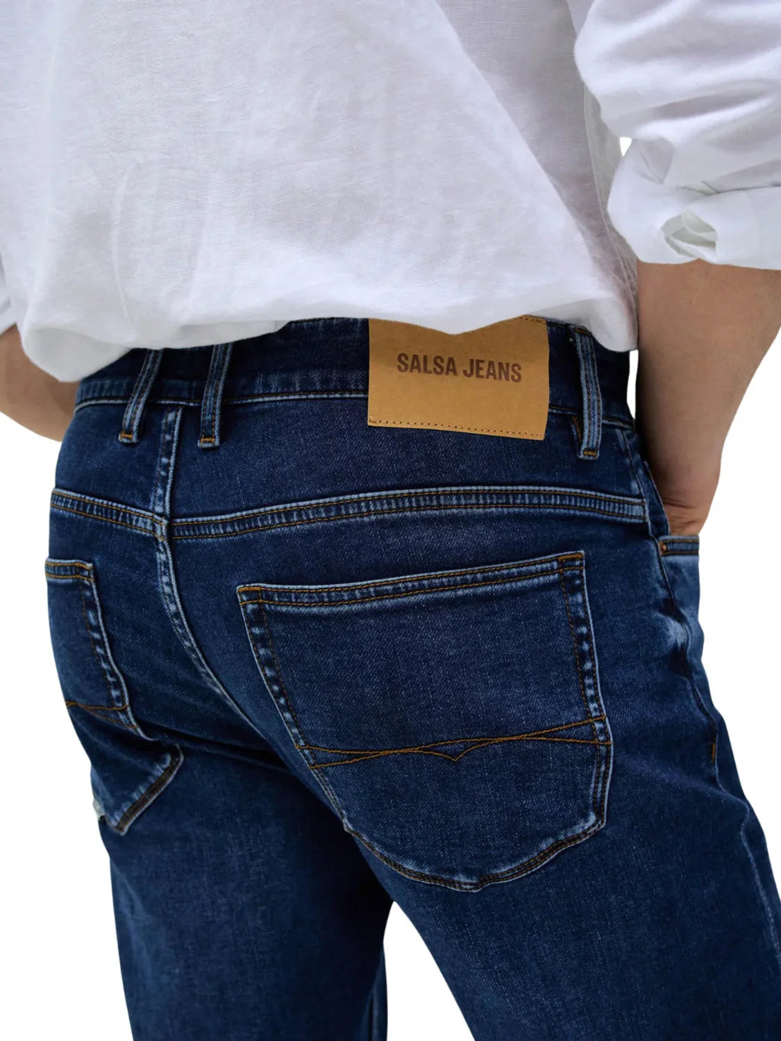 Vaqueros Slim Fit Salsa Jeans S-Activ Medium Wash | Bicos de Fío