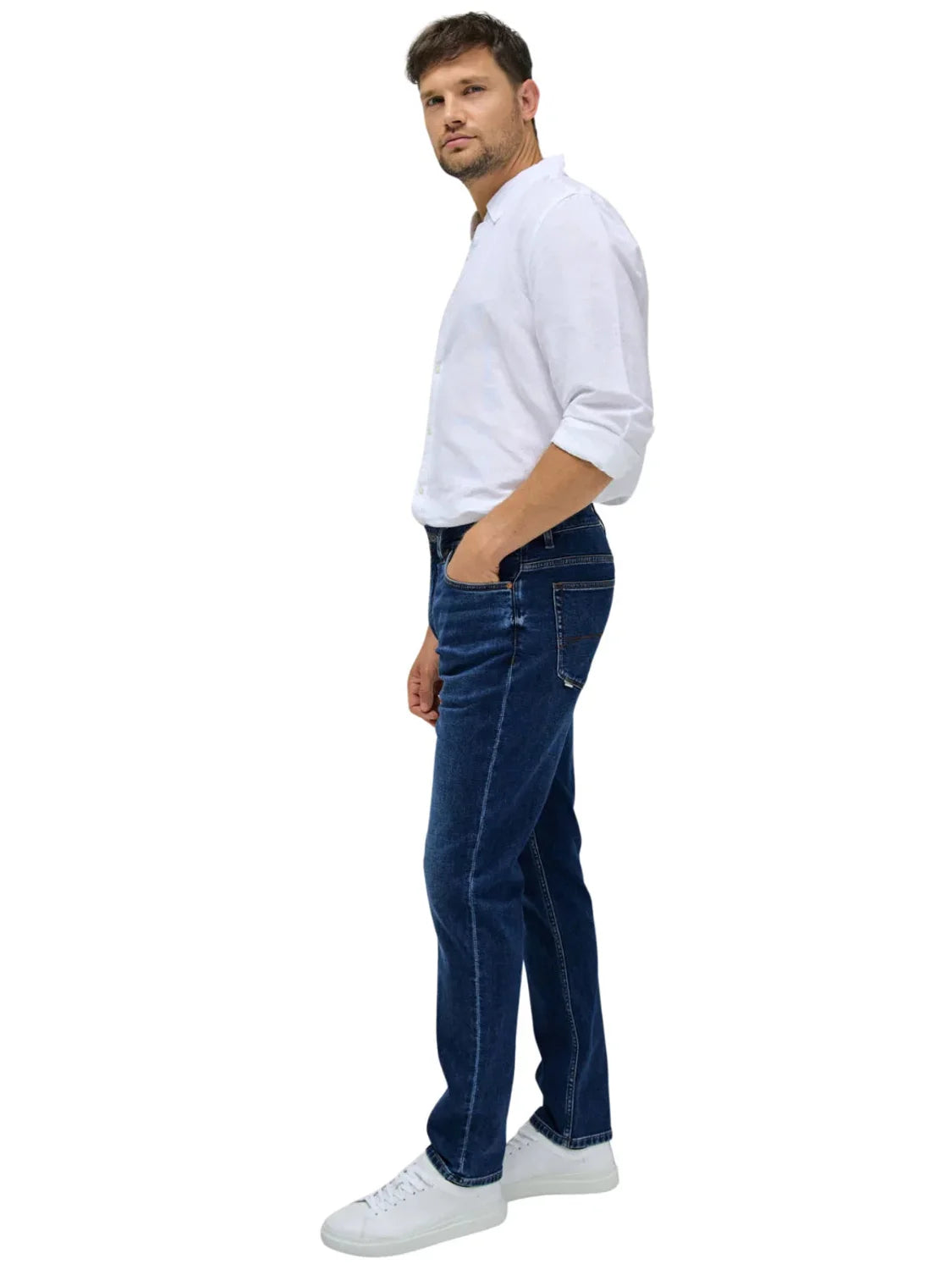 Vaqueros Slim Fit Salsa Jeans S-Activ Medium Wash | Bicos de Fío