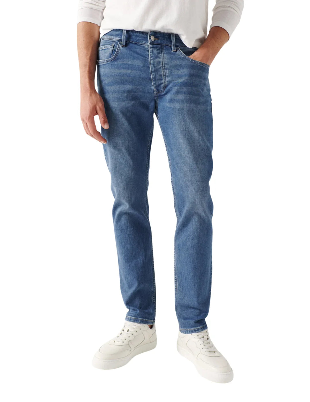 Vaqueros Slim Lavado Medio Salsa Jeans Azul | Bicos de Fío