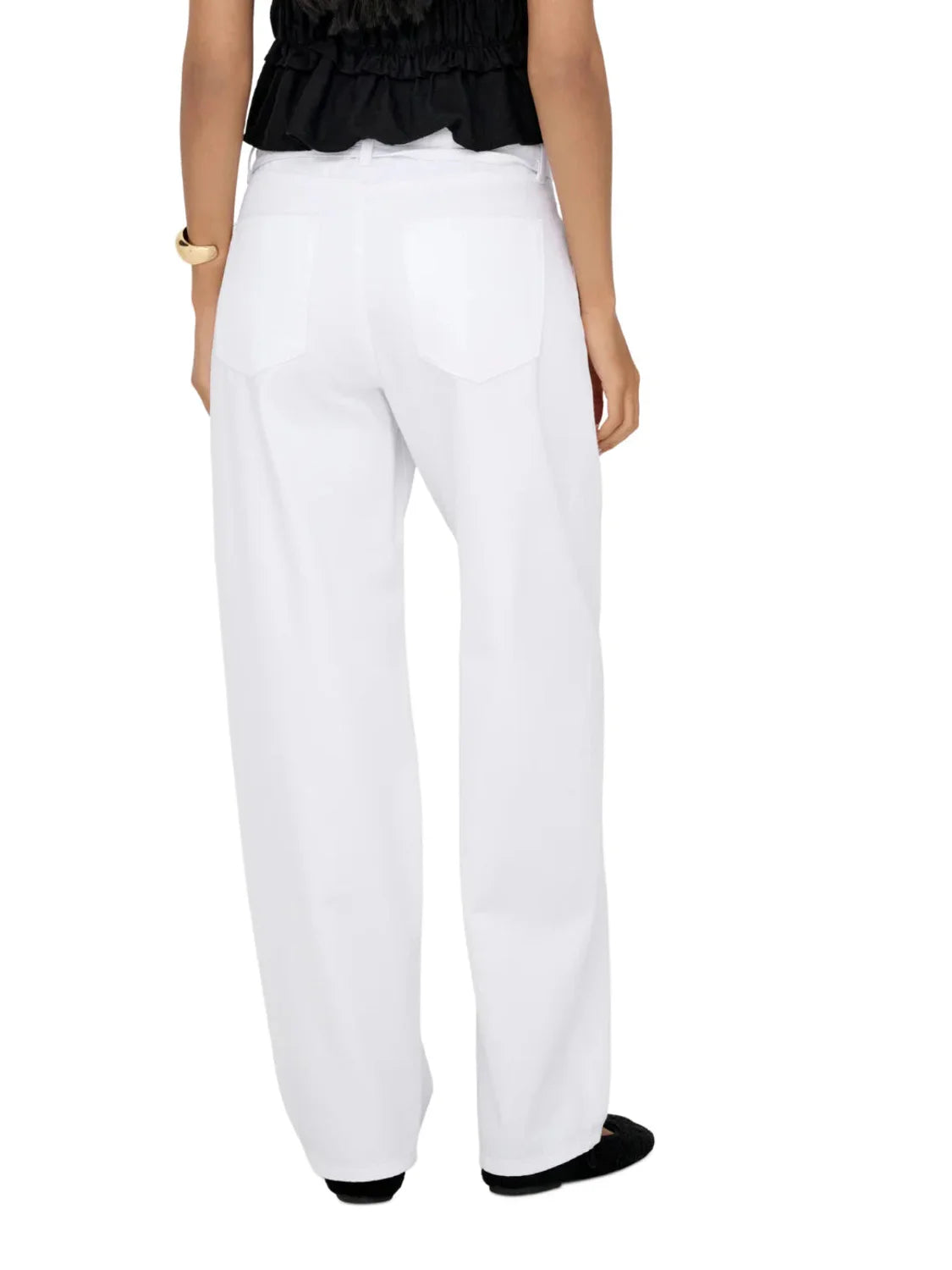Vaqueros Straight ONLY Gianna DOT211 Blanco | Bicos de Fío