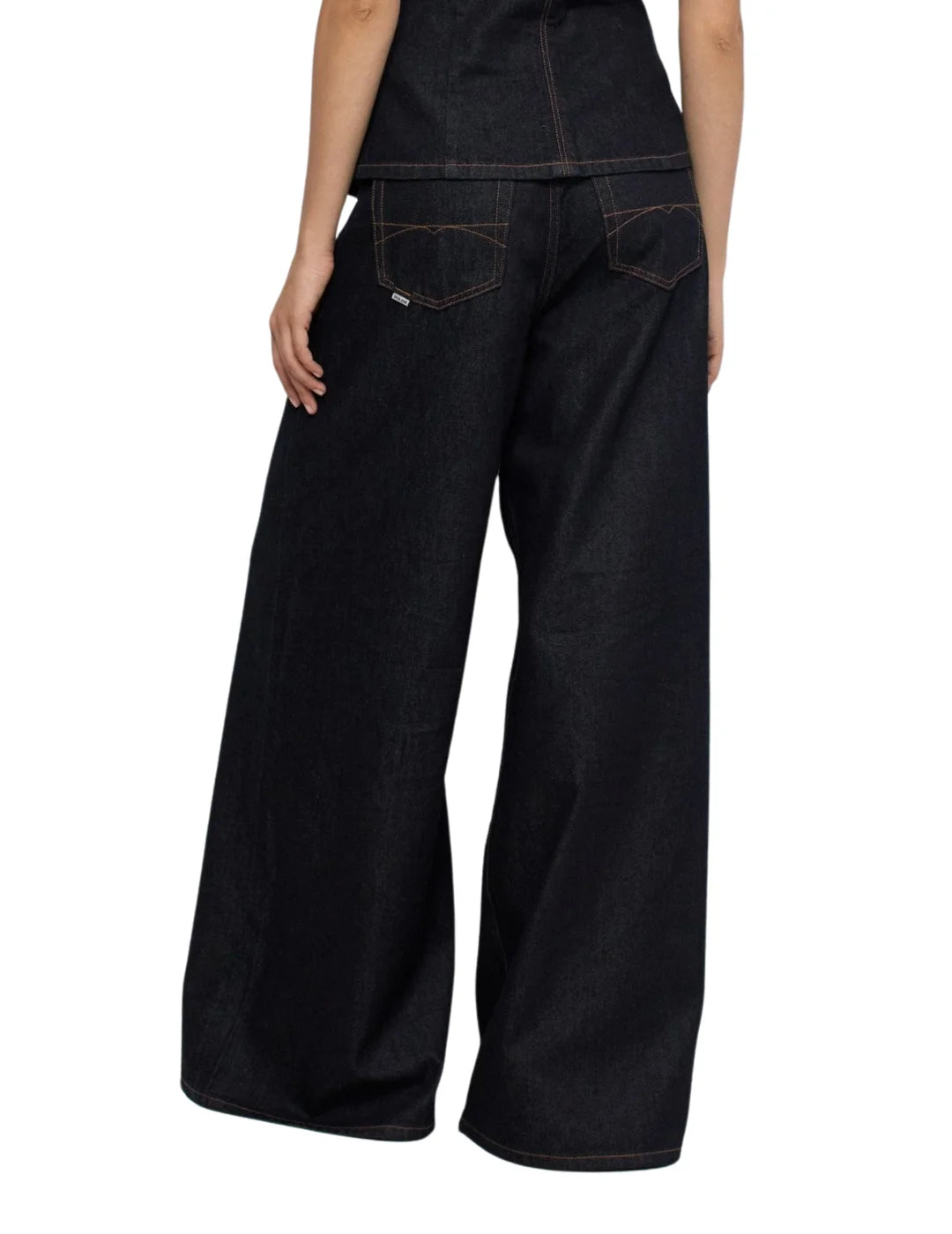 Vaqueros Super Wide Leg Salsa Jeans Azul Oscuro