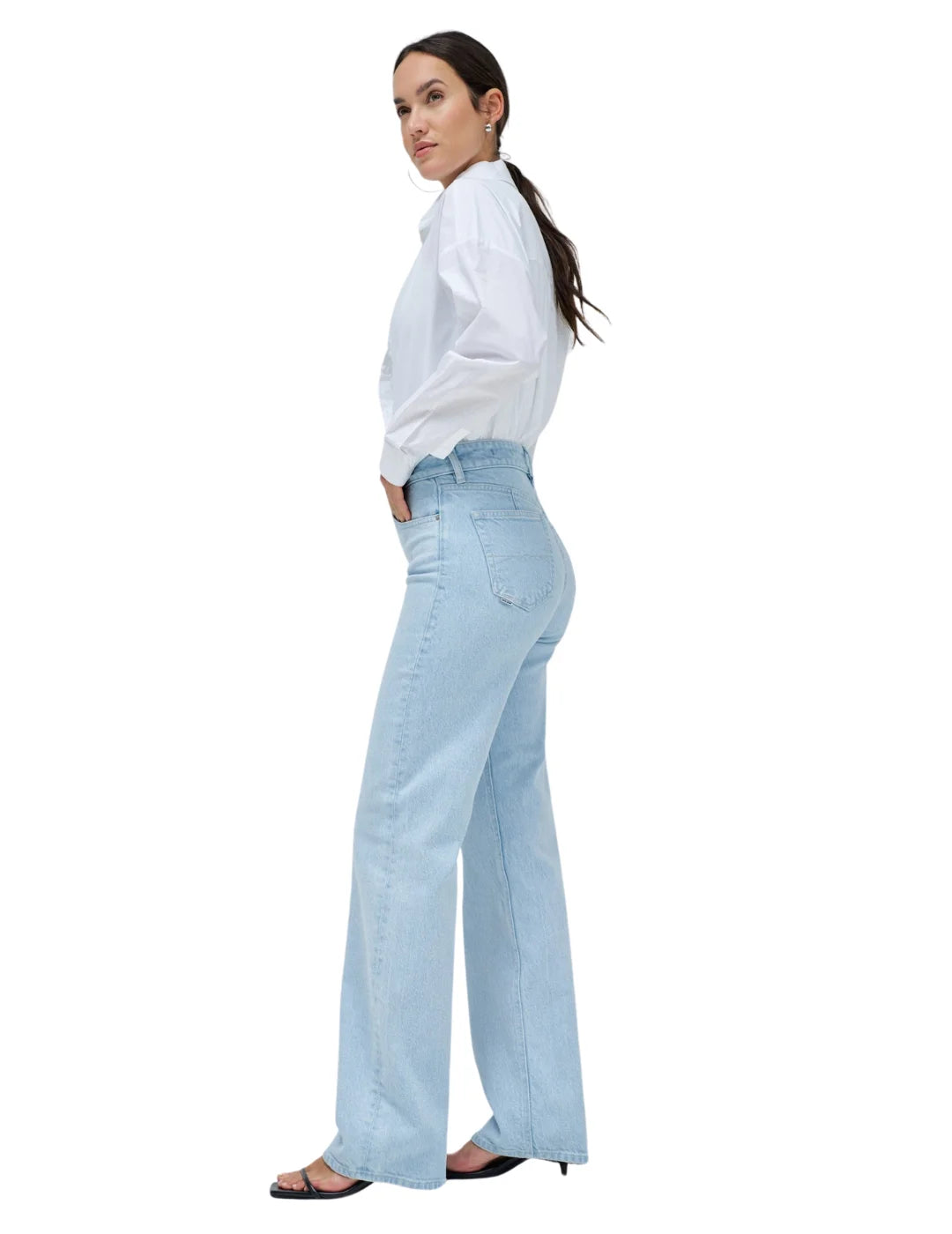 Vaqueros Salsa Jeans True Straight Azul Claro | Bicos de Fío