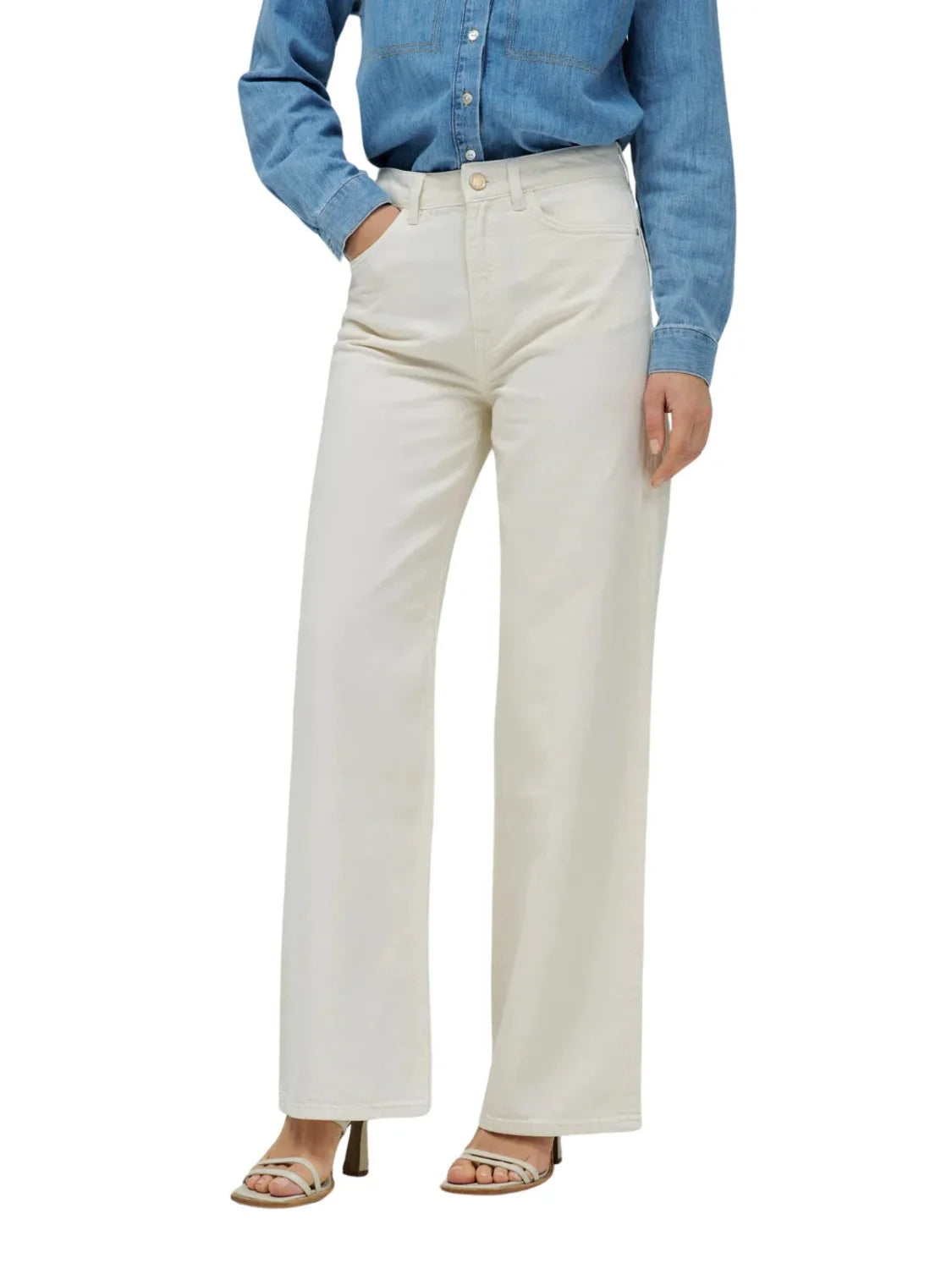 Vaqueros Salsa Jeans Wide Leg Arena - Bicos de Fío