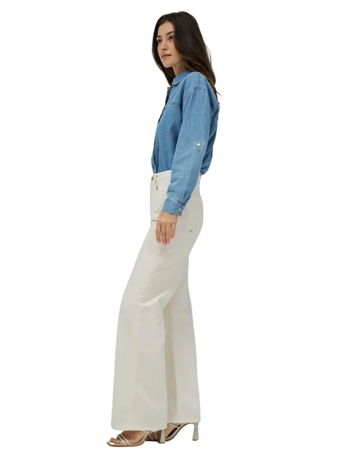 Vaqueros Salsa Jeans Wide Leg Arena - Bicos de Fío