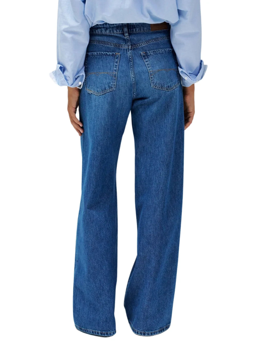 Vaqueros Salsa Jeans Wide Leg Azul | Bicos de Fío