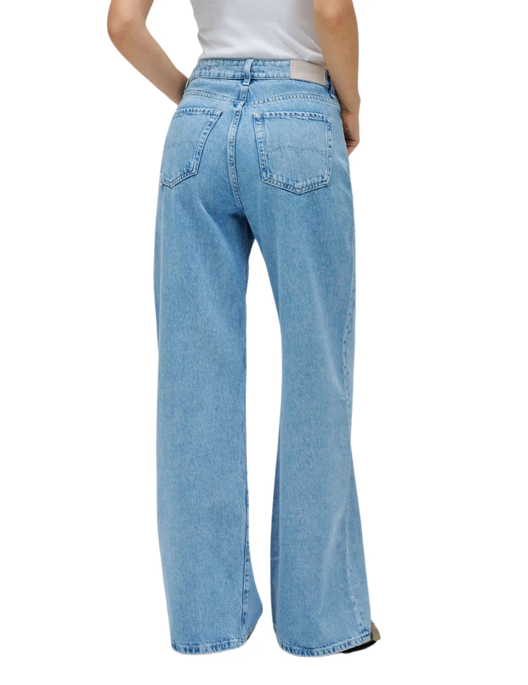 Vaqueros Salsa Jeans Wide Leg Azul Claro | Bicos de Fío