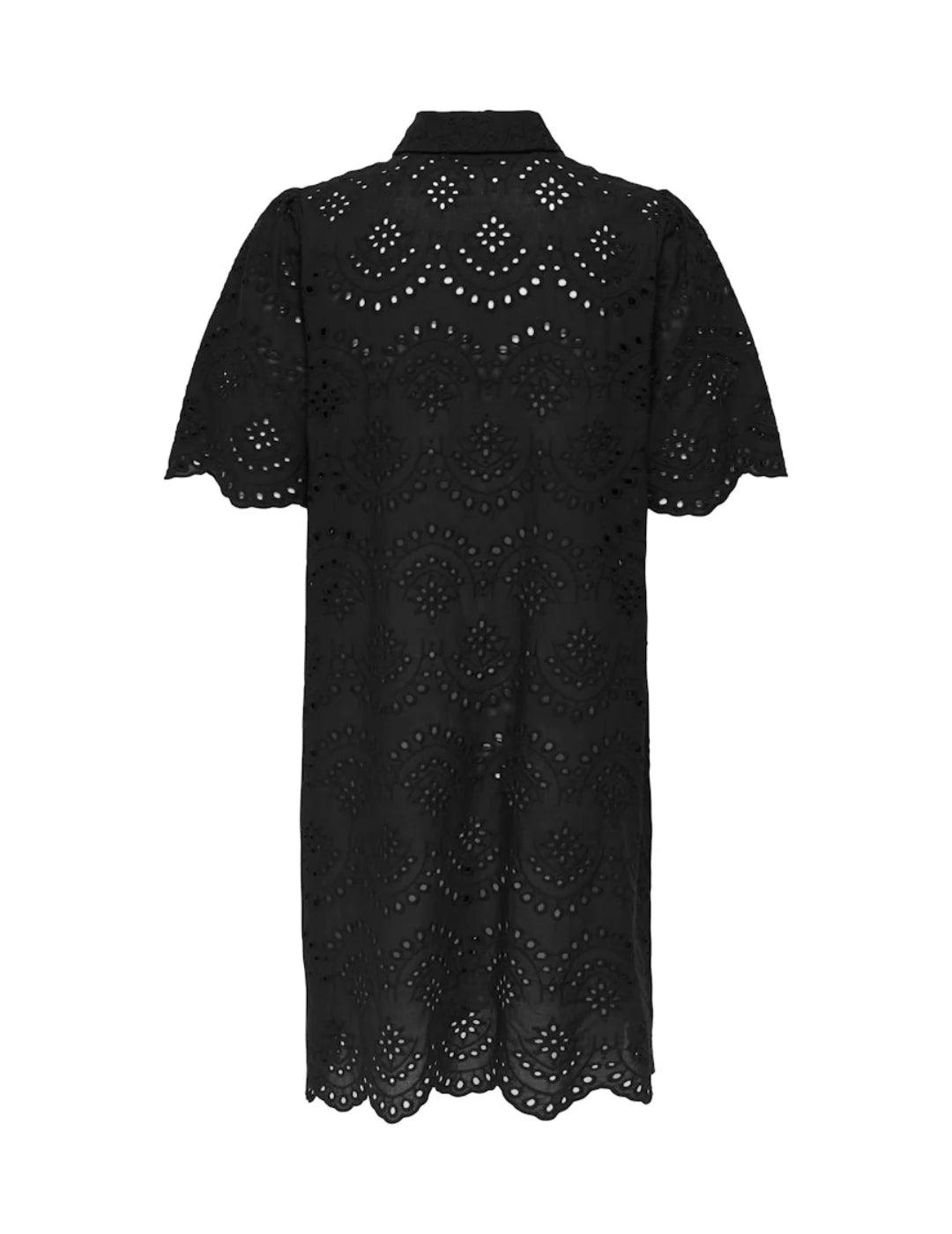 Vestido Camisero ONLY Valais Negro | Bicos de Fío