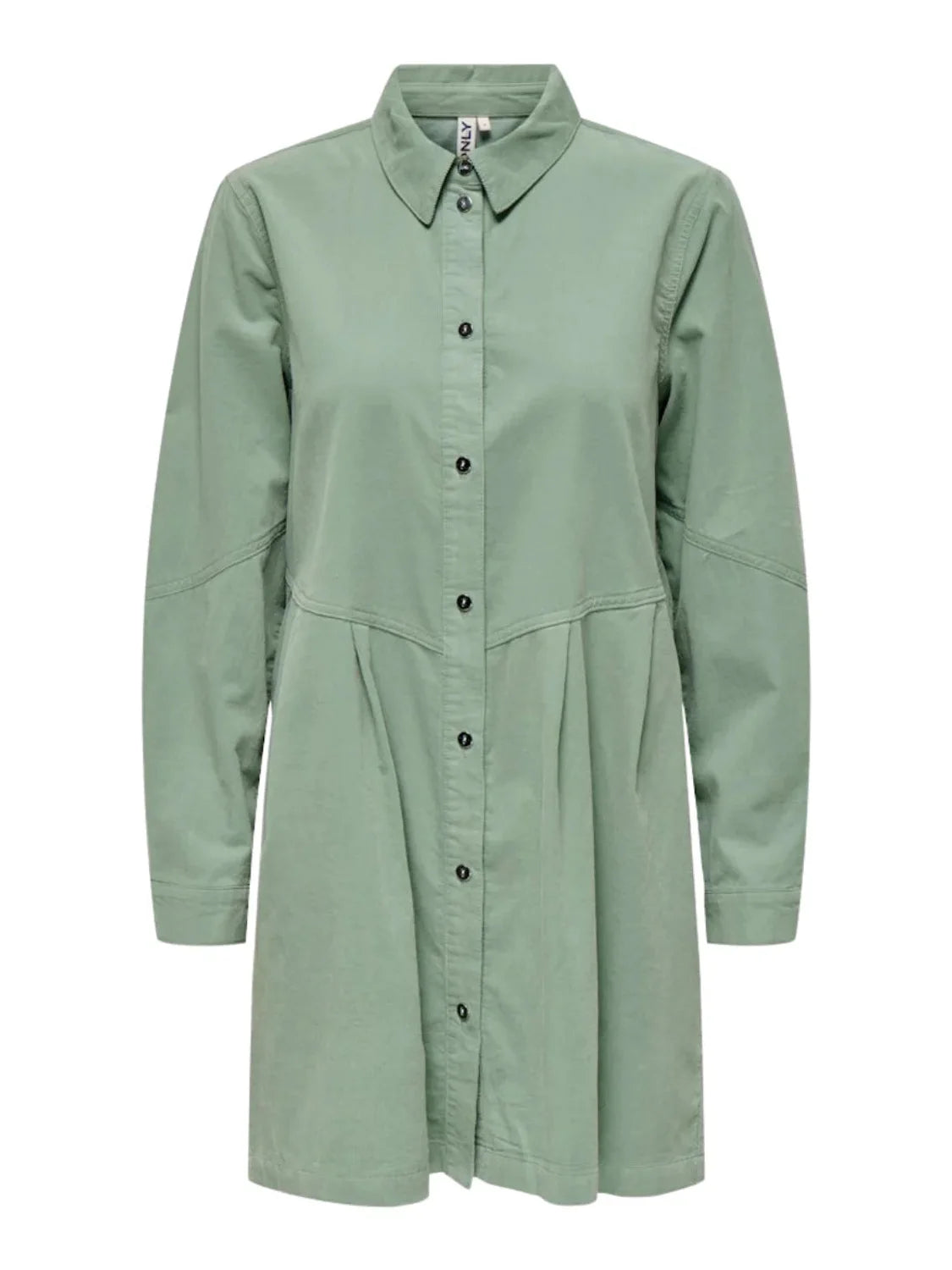 Vestido Camisero Corto ONLY Aime Verde - Bicos de Fío