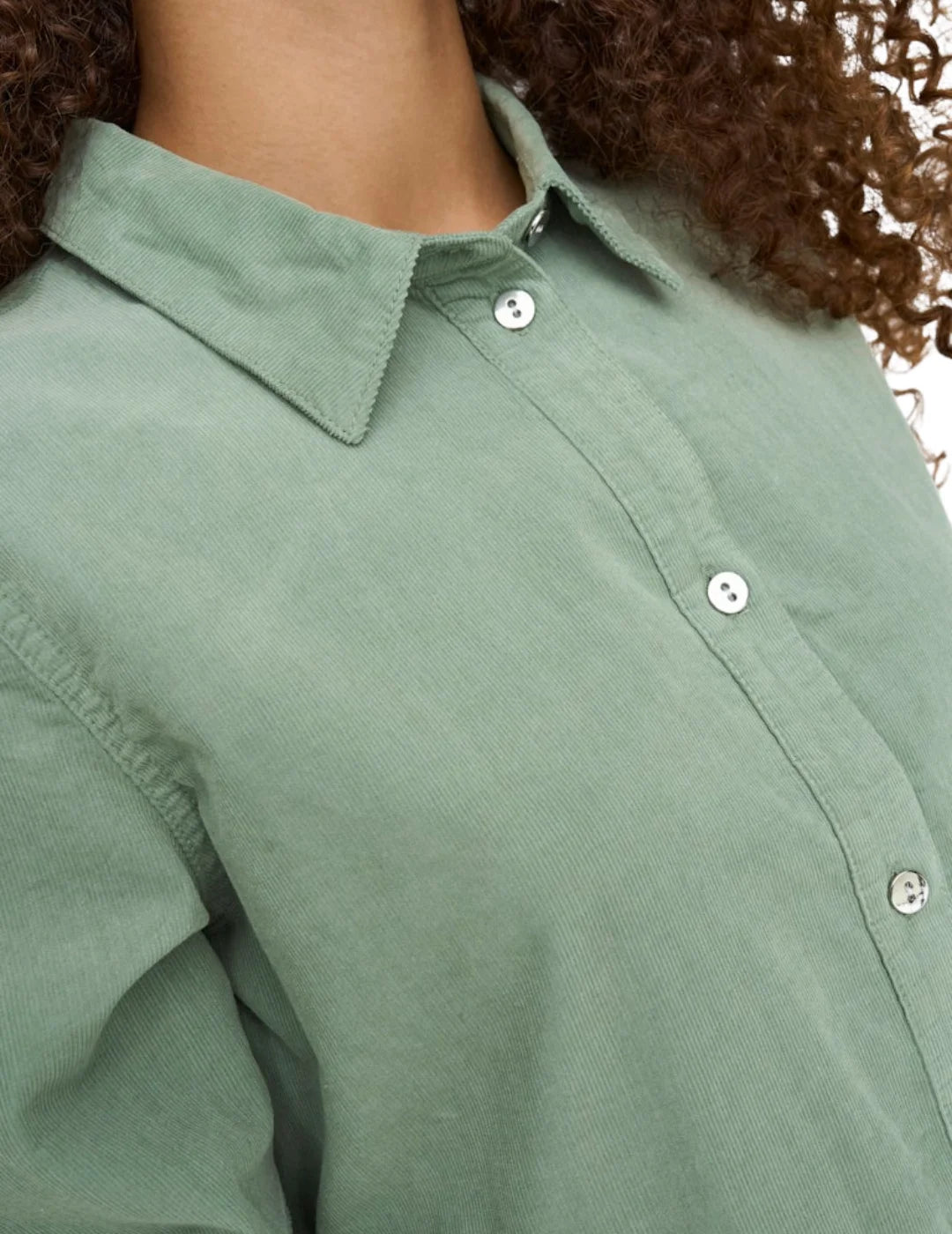 Vestido Camisero Corto ONLY Aime Verde - Bicos de Fío