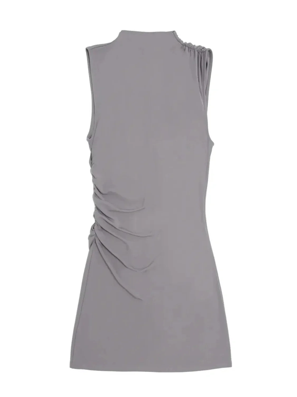 Vestido Mini BALMOHK Gris | Bicos de Fío