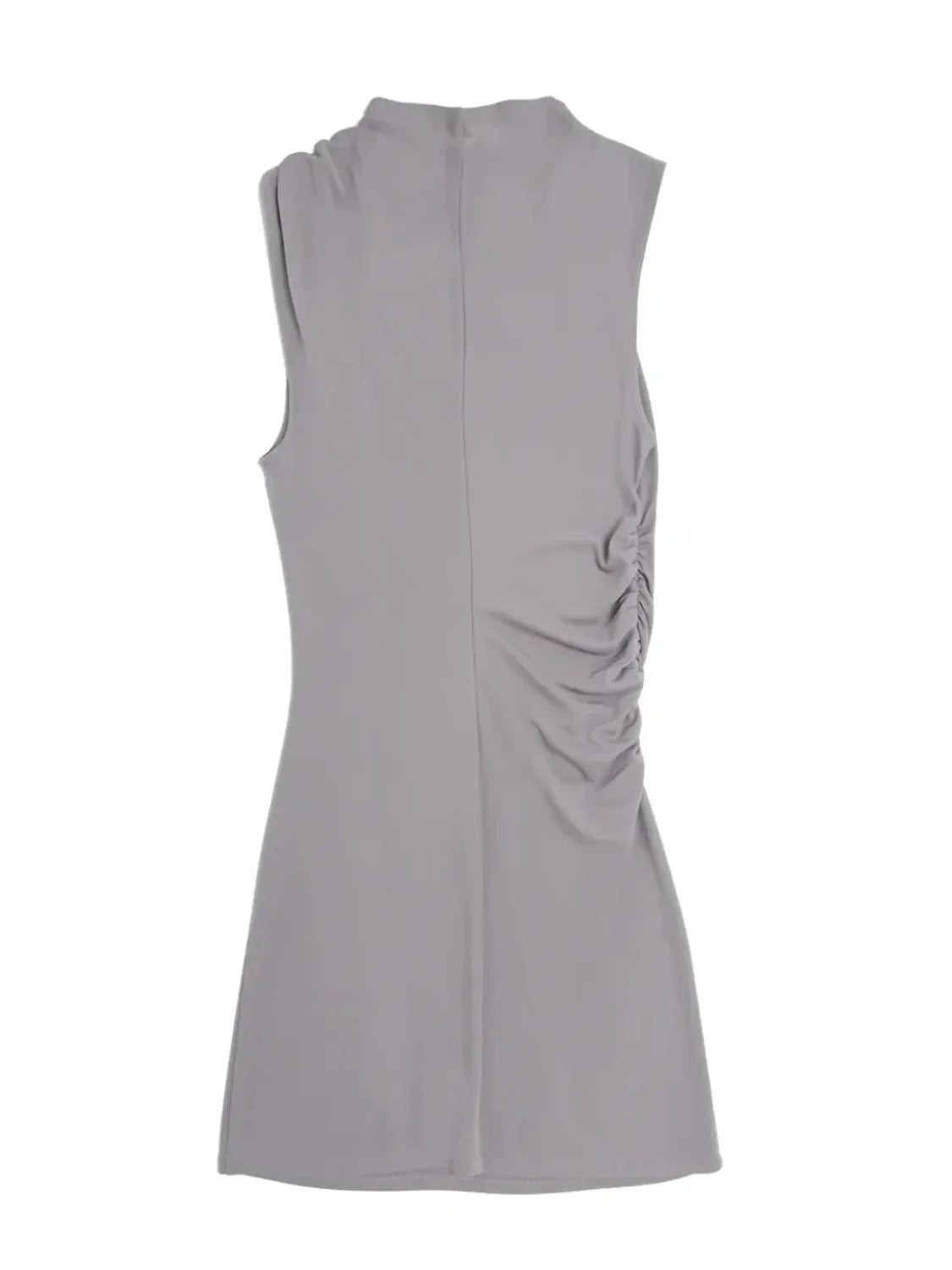 Vestido Mini BALMOHK Gris | Bicos de Fío
