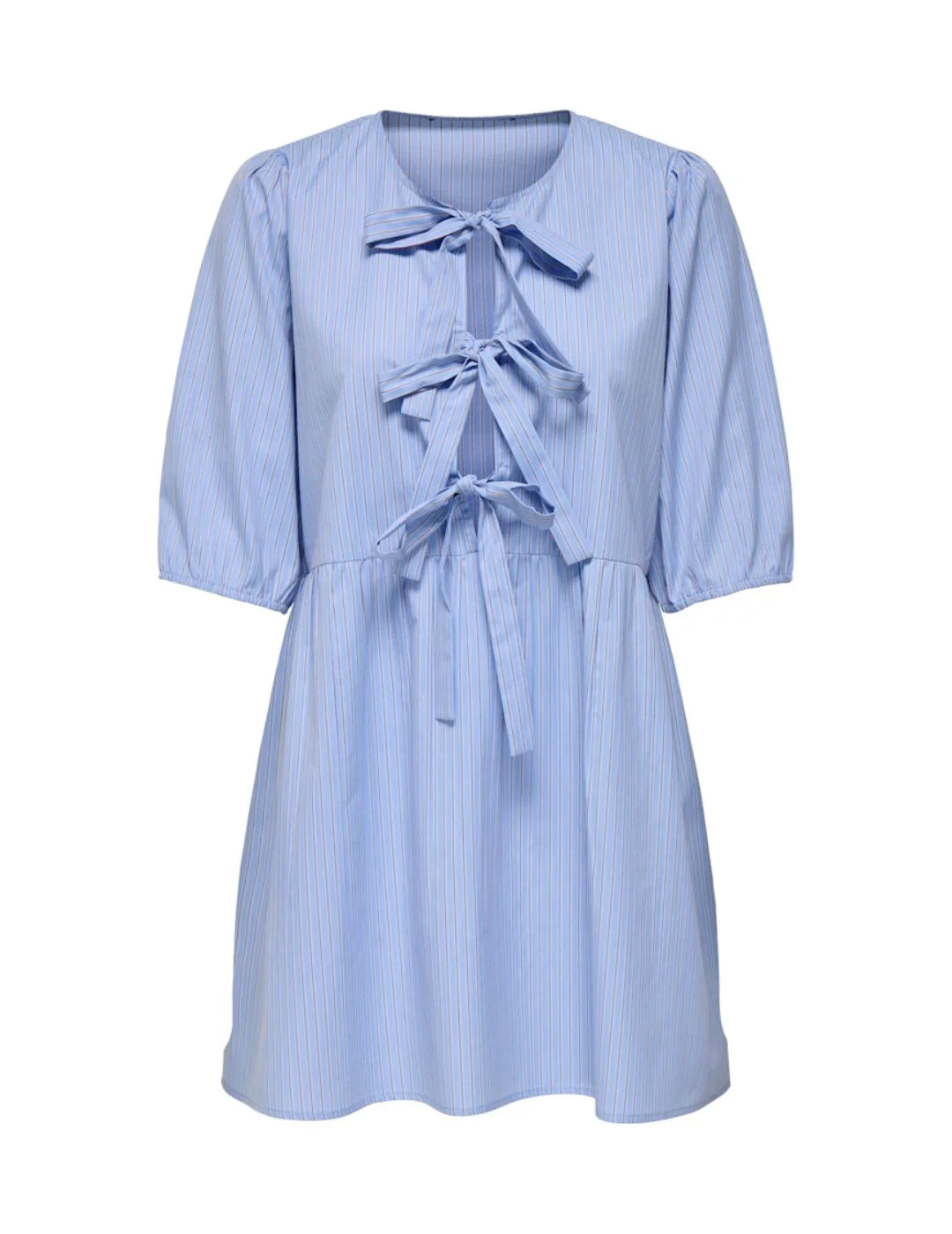 Vestido Corto Lazos ONLY Clara Azul | Bicos de Fío