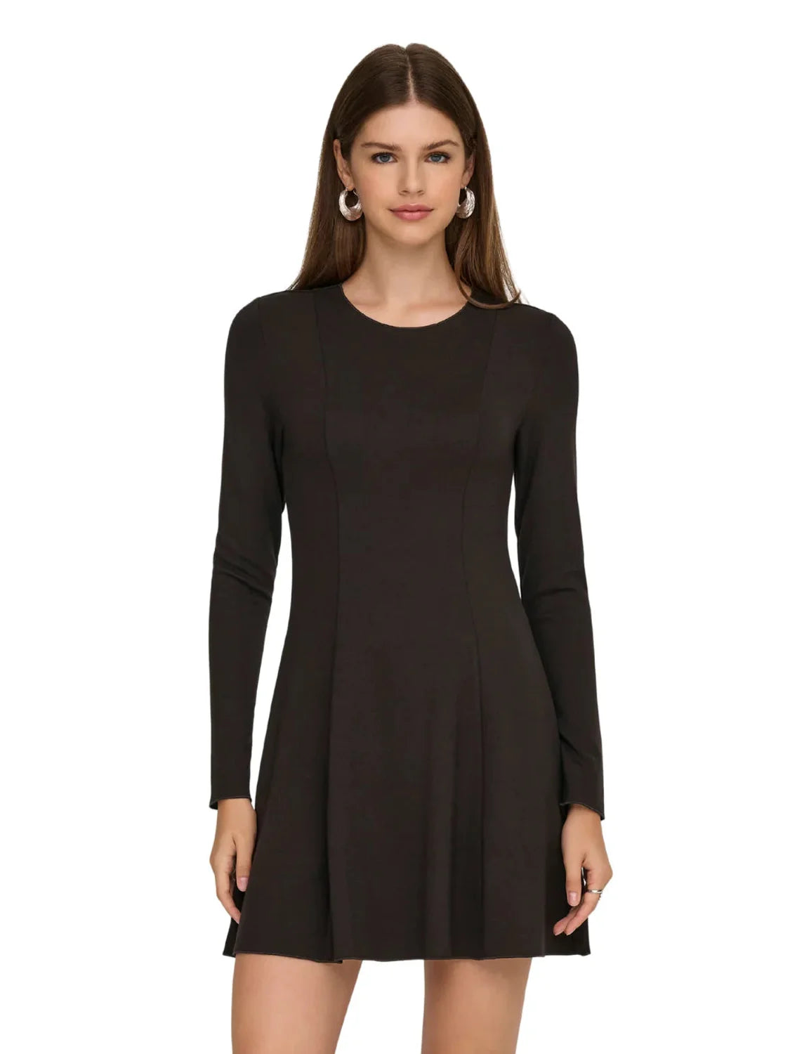 Vestido Corto ONLY Kenya Marrón | Bicos de Fío